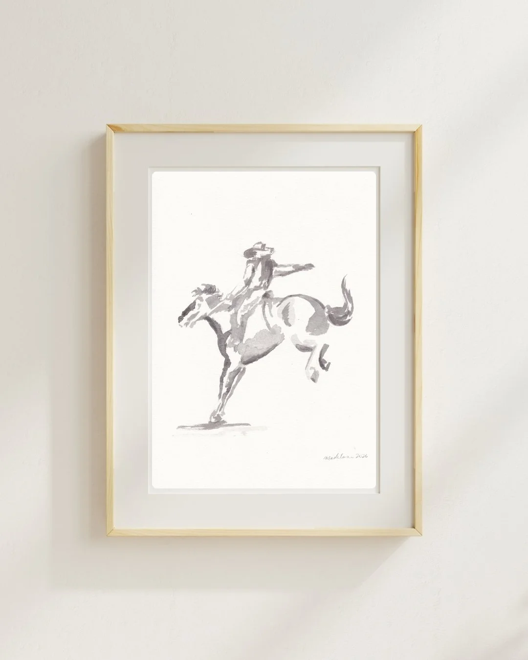 Bucking Cowboy 1 Print