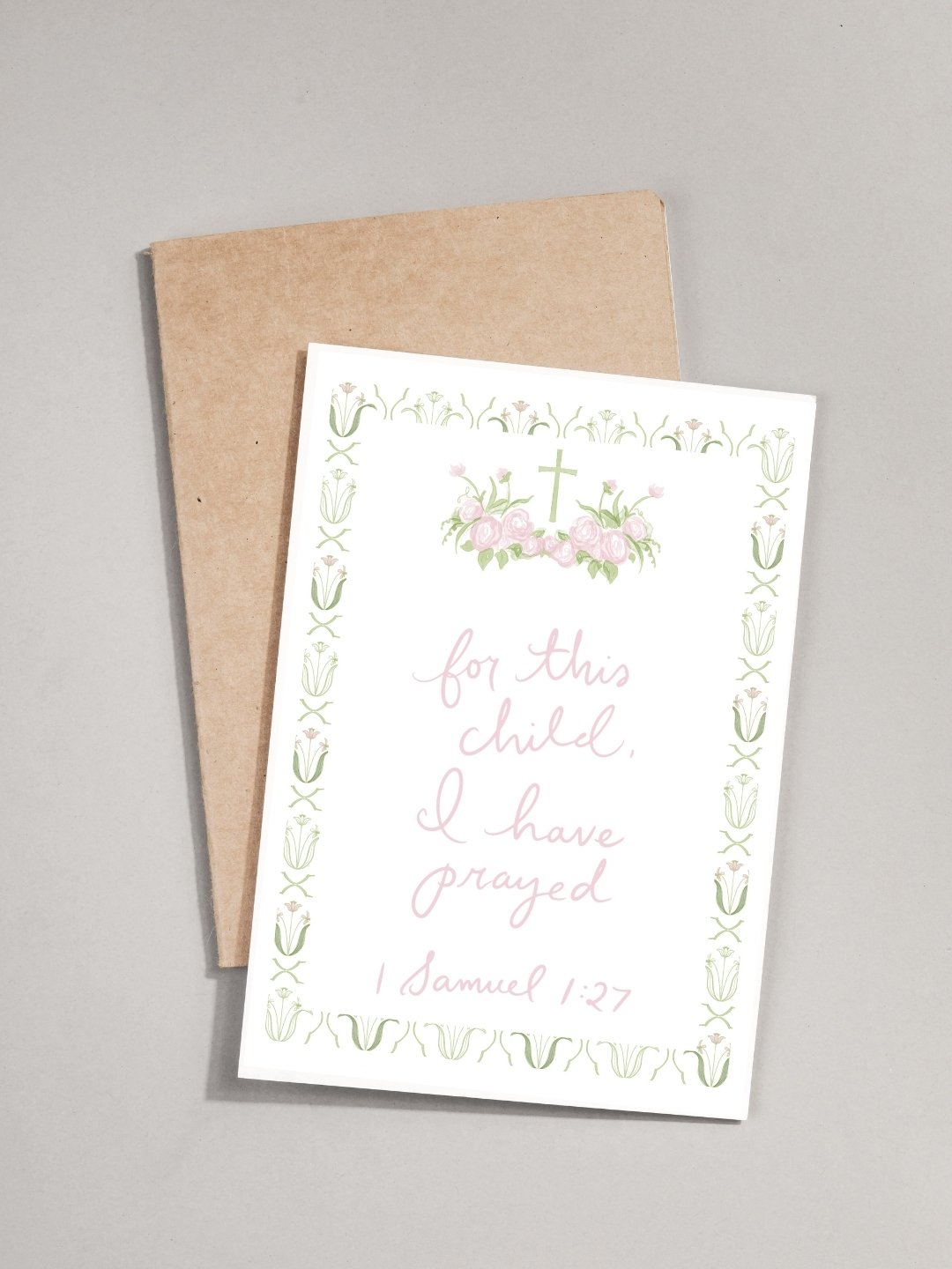 For This Child I Have Prayed - Greeting Card