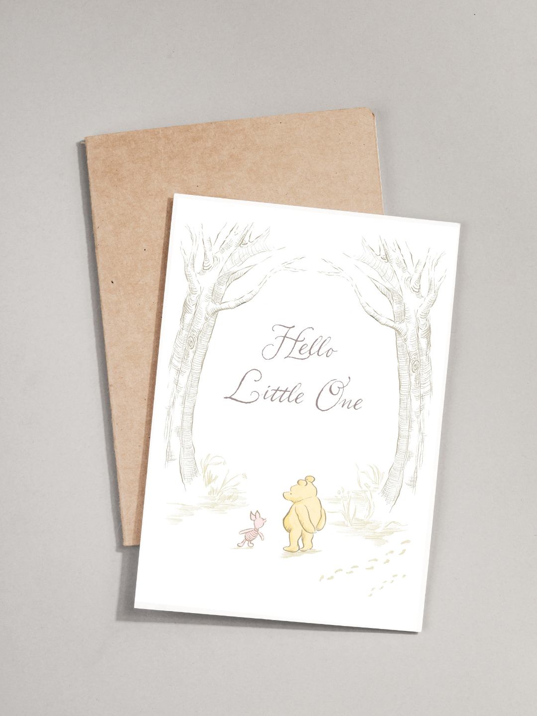 Hello Little One Winnie the Pooh - Greeting Card
