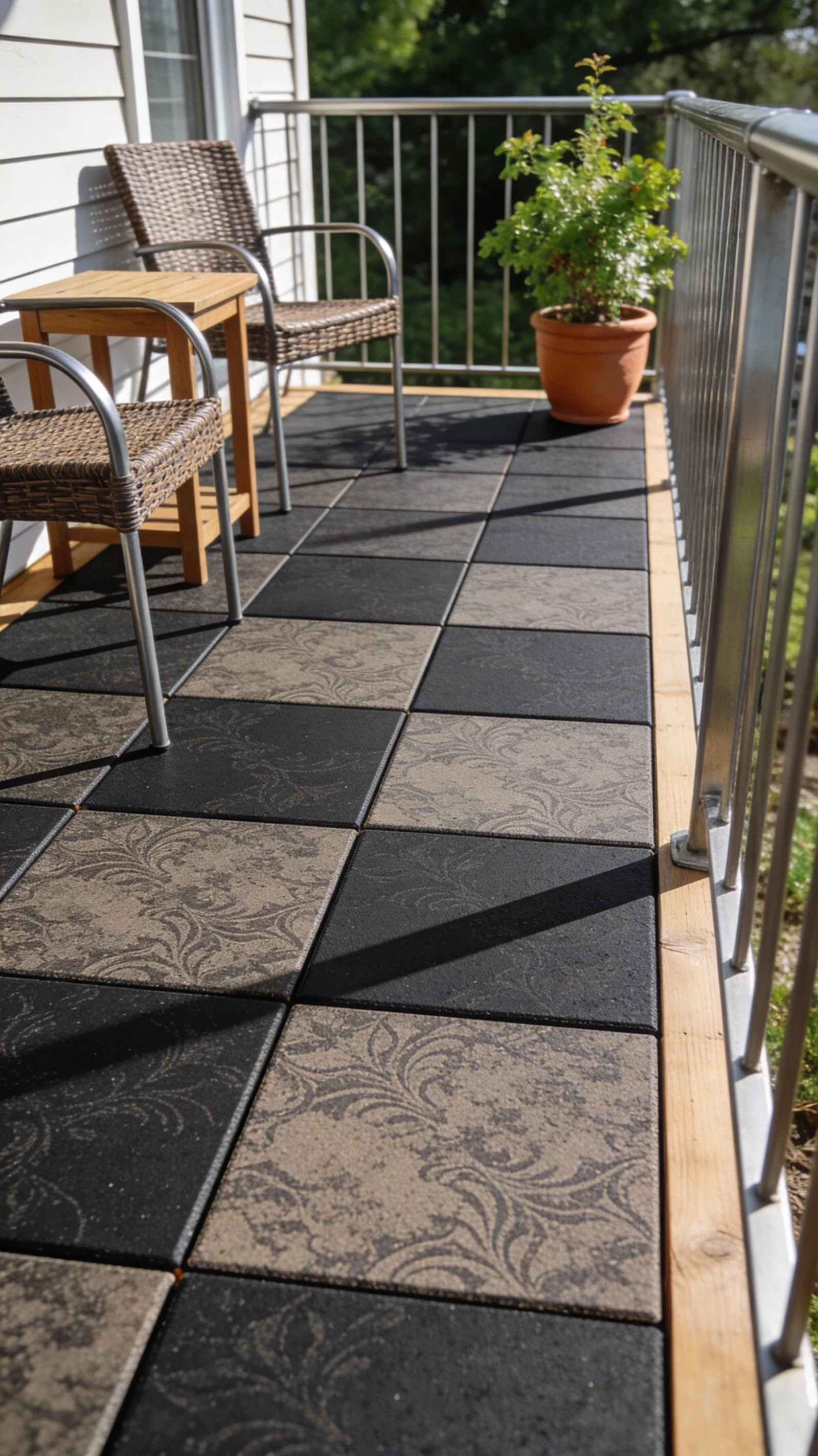 Rubber patio tiles for outdoor enjoyment Alberta Canada