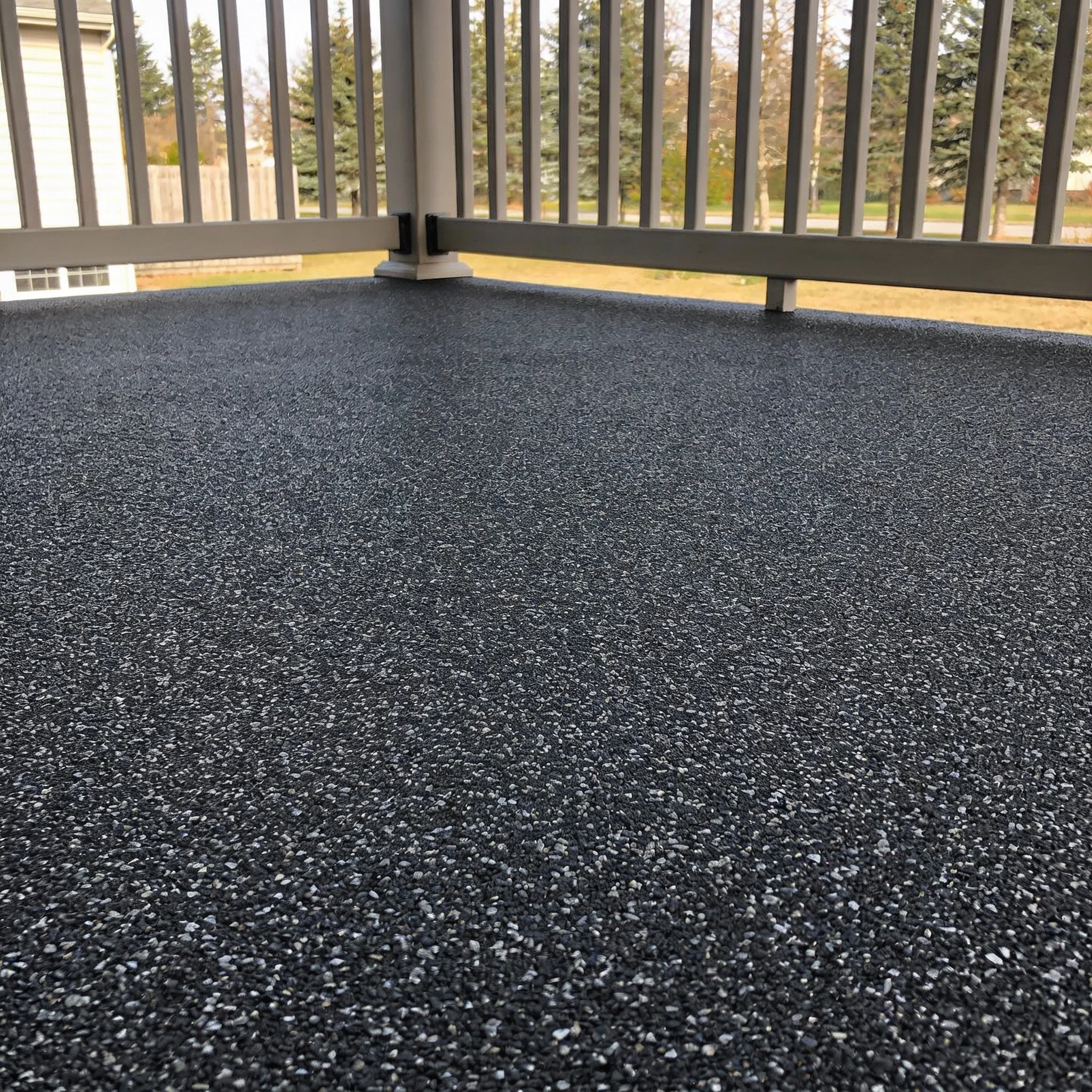 EPDM rubber granules, Recycled SBR, and Binder/Glue  for deck and stair rubber surfaces Alberta Canada