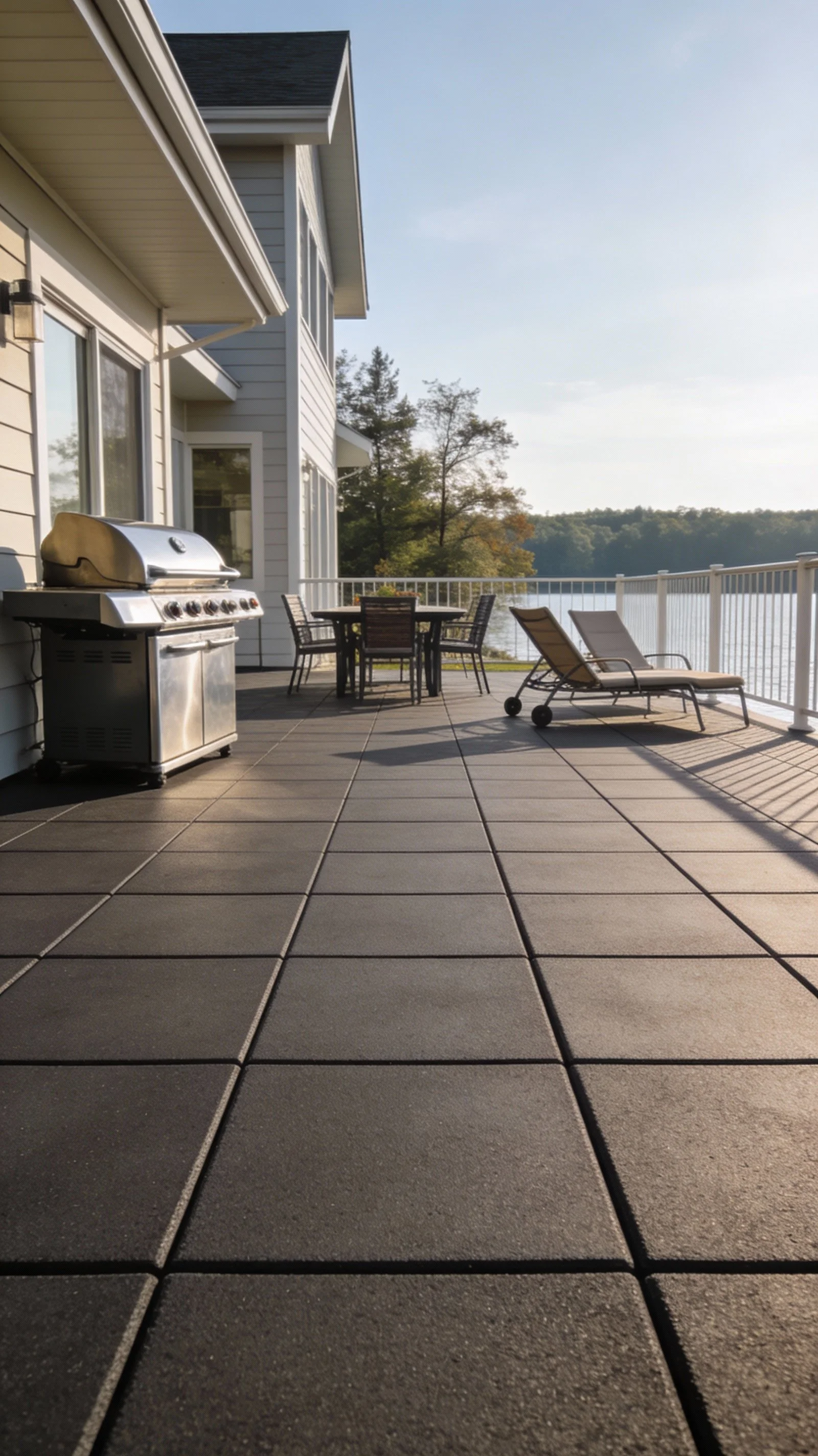 Rubber patio tiles for outdoor enjoyment Alberta Canada