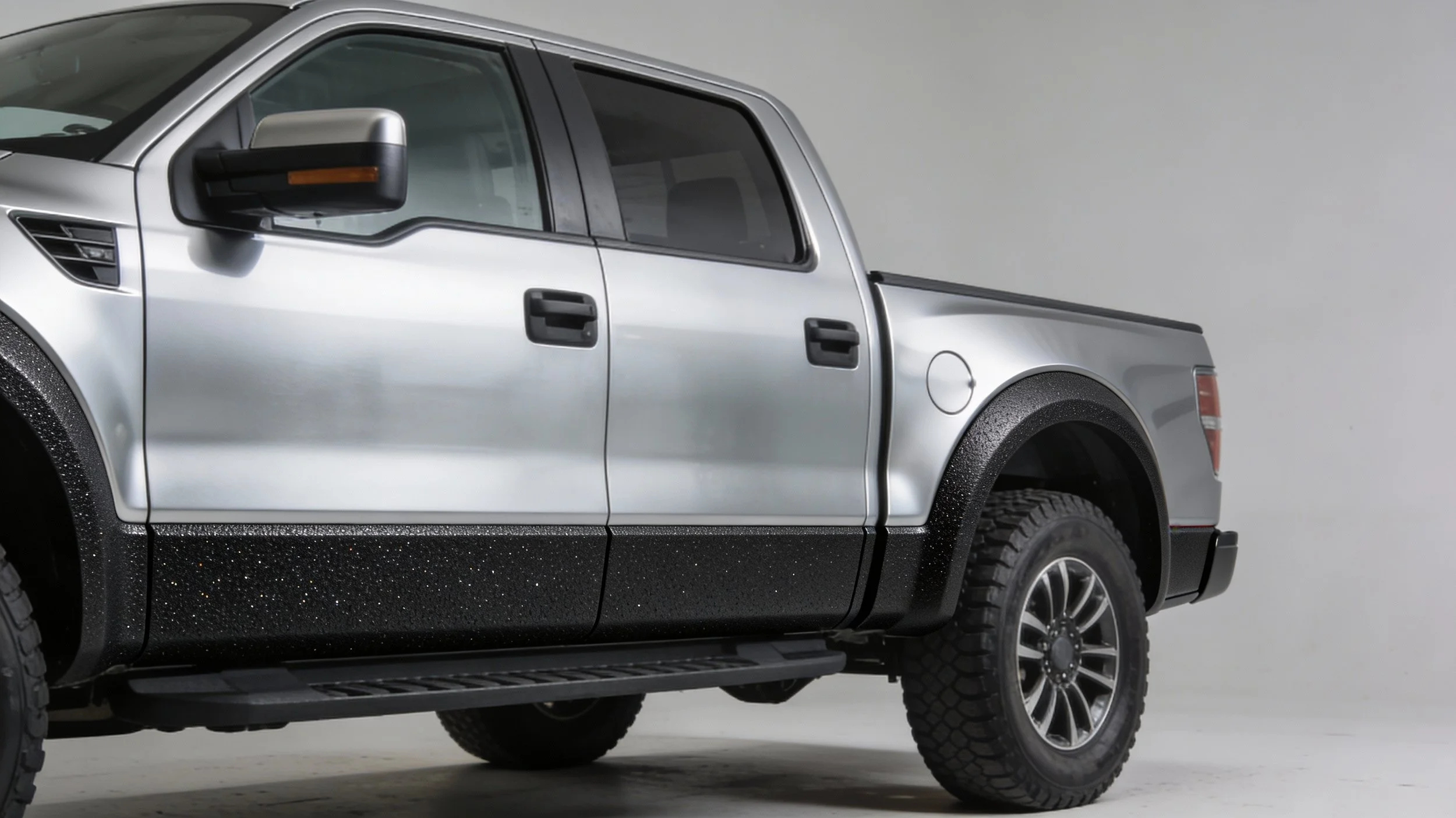 Polyurea spray coating for truck box liner, rockers, and more automotive Alberta Canada