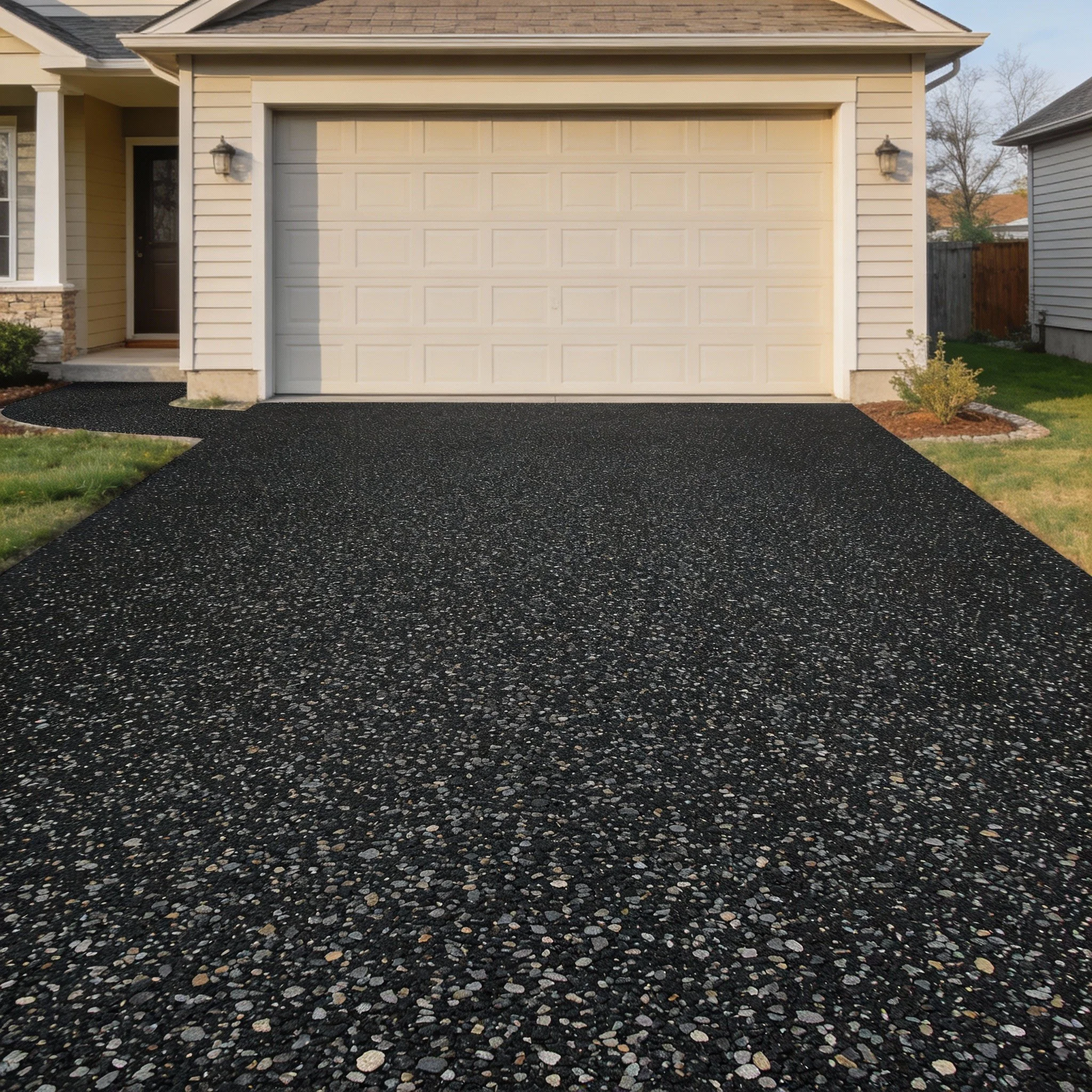 EPDM rubber granules, Recycled SBR, and Binder/Glue  for driveway rubber surfaces Alberta Canada