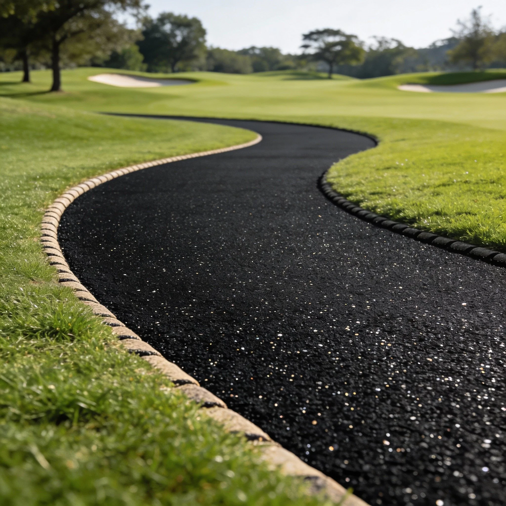 EPDM rubber granules, Recycled SBR, and Binder/Glue  for walkway and golf cart rubber surfaces Alberta Canada