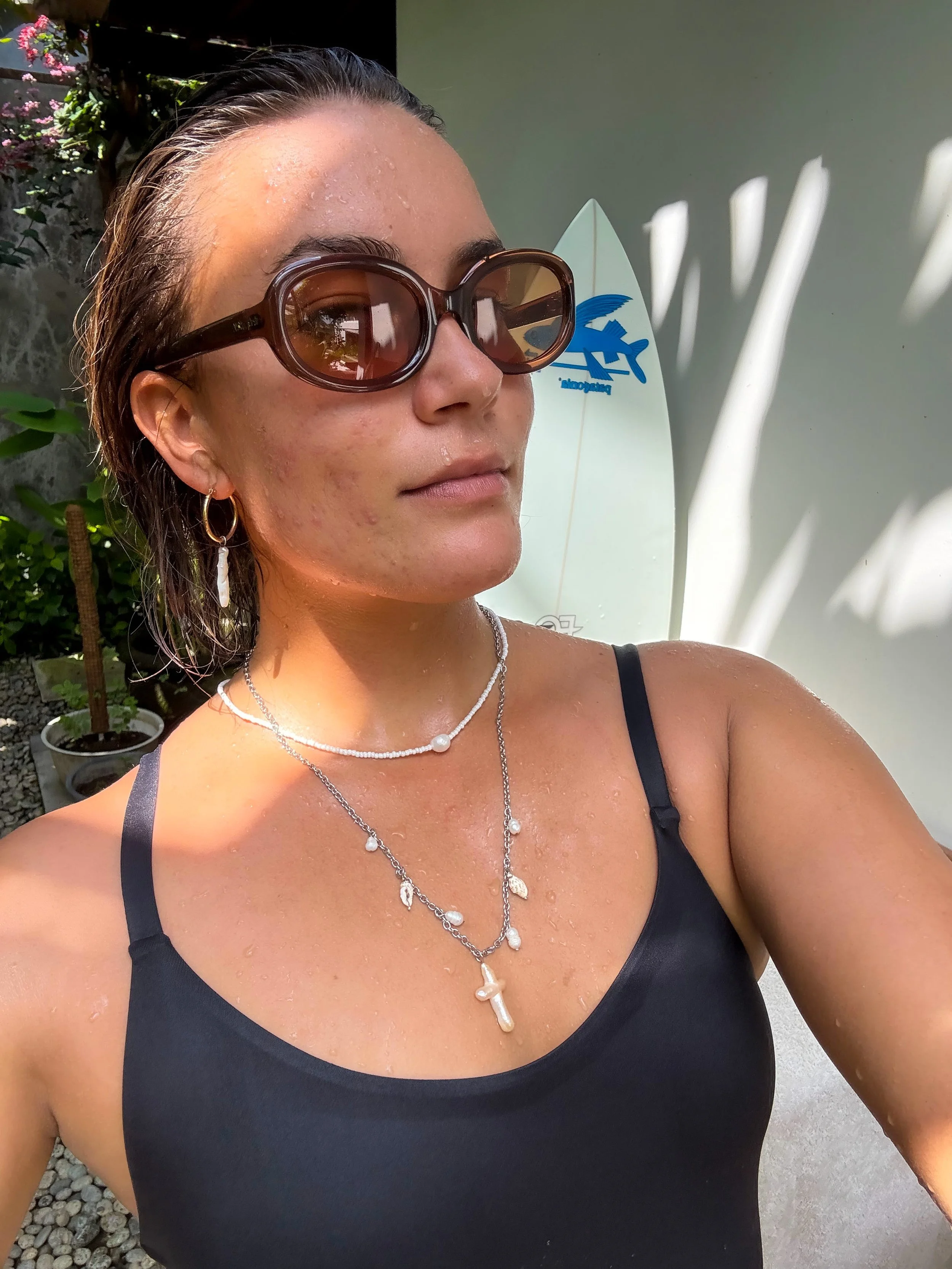 The Pin Pearl Earrings