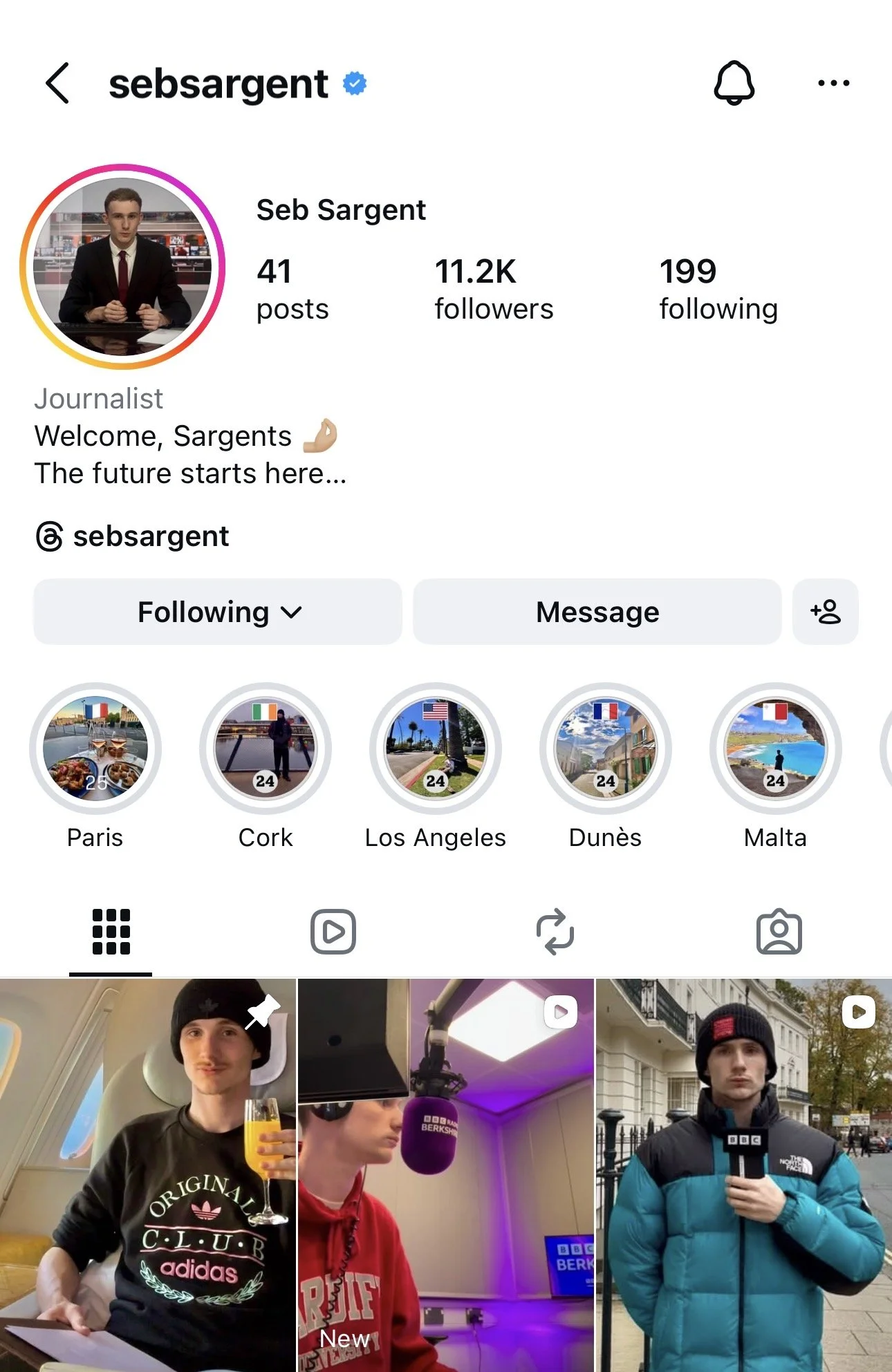 Follow me on Instagram