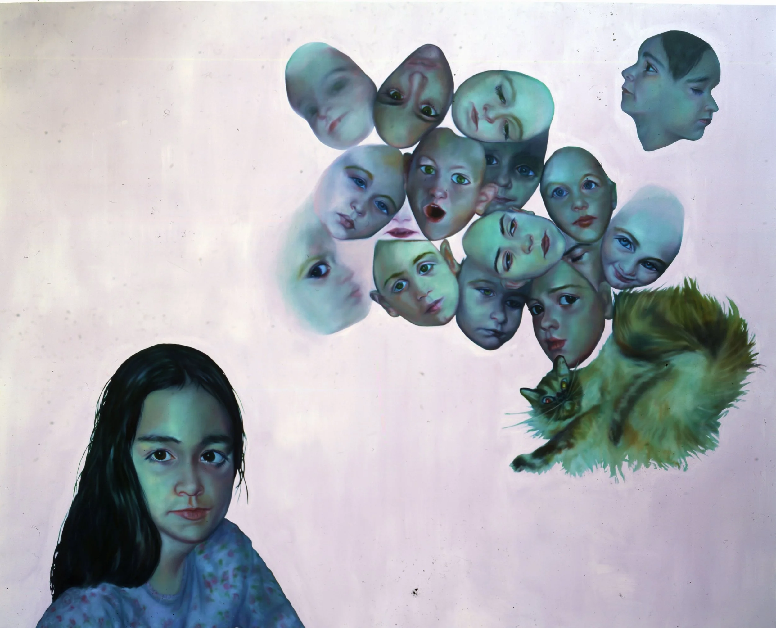 Things That Go Bump in The Sun,
2002,
oil on canvas, 
244cm x 305cm