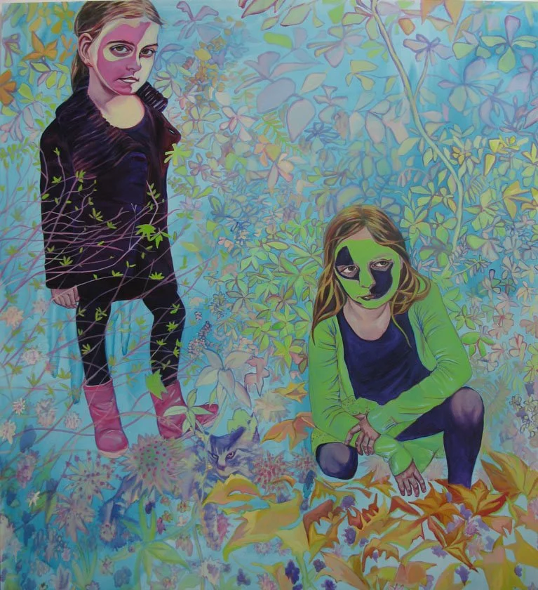 Wallflowers,
2011,
oil on canvas, 
274cm x 244cm