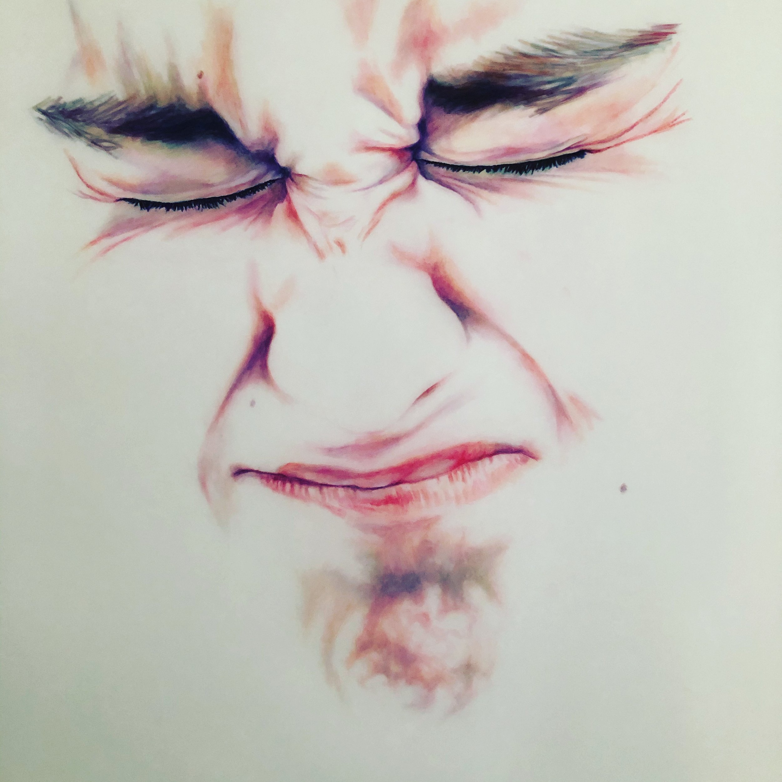 Hiding in Plain Sight (Lockdown) series, 
2020,
indelible ink on translucent paper,
100cm x 70cm 