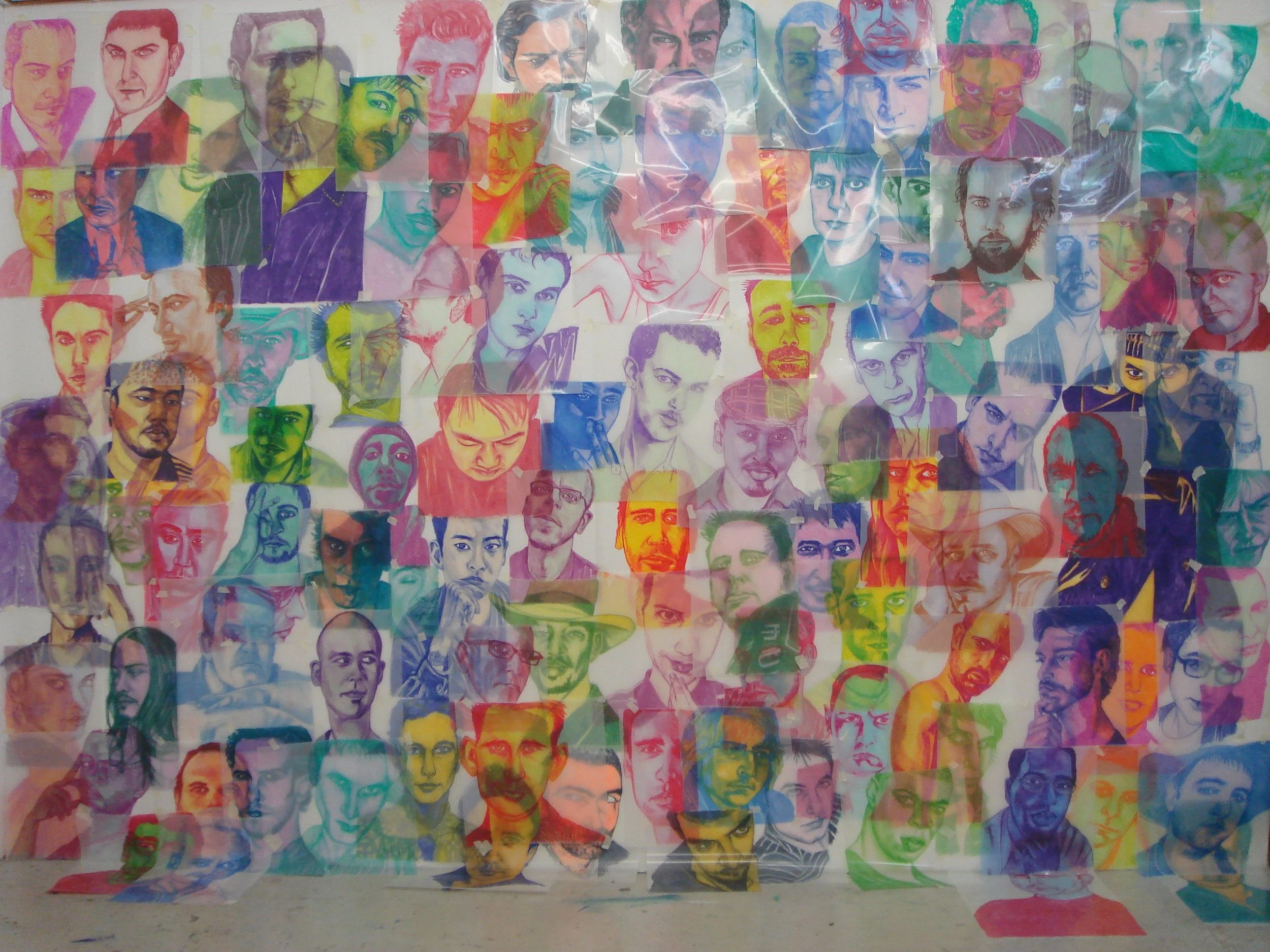 Project Man: Yes, I Do Love Myself! 
2006–07, indelible ink on mylar