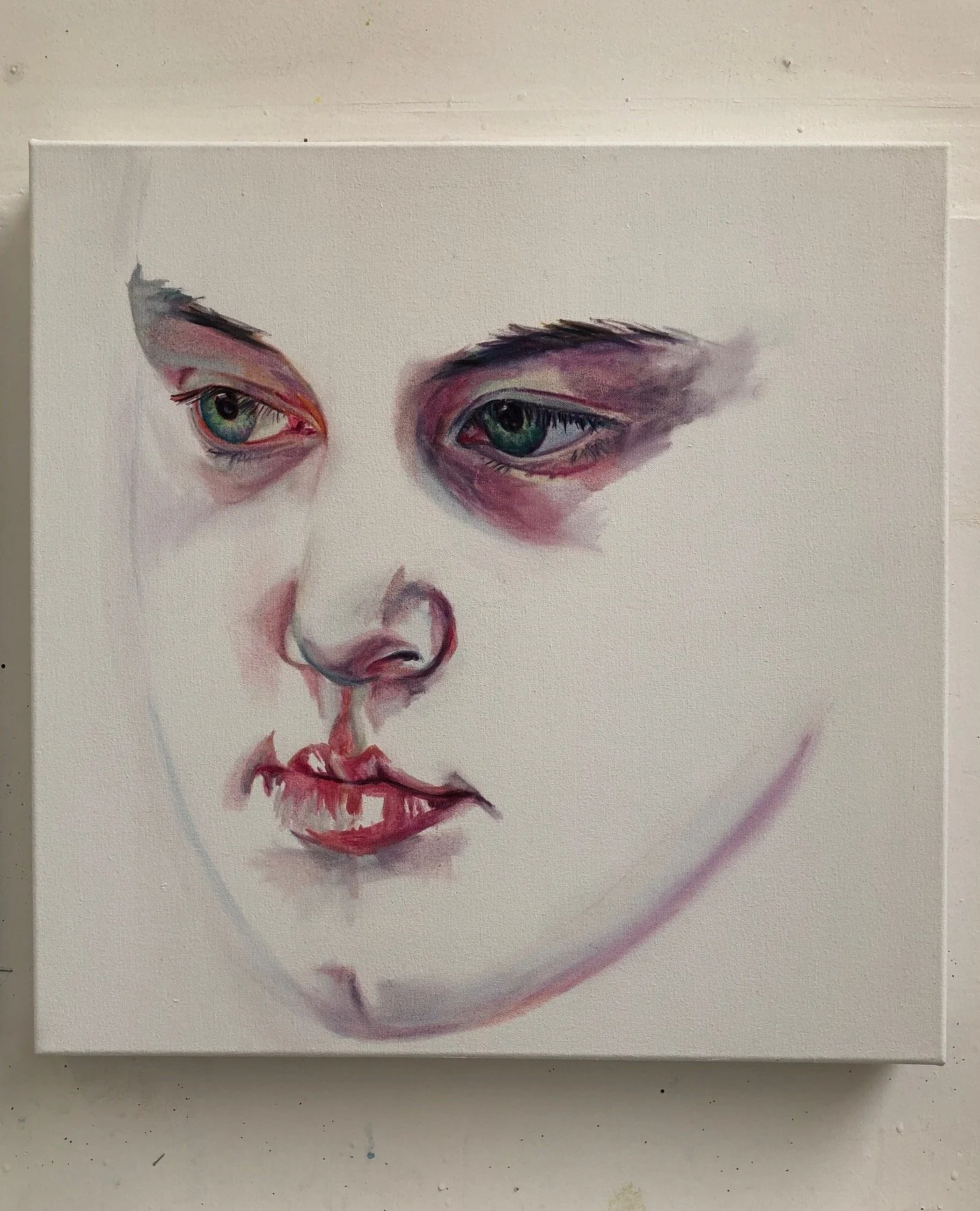 ButterflEye Ball,
2019,
oil on canvas, 
26 each 60cm x 60cm 
(Detail)
