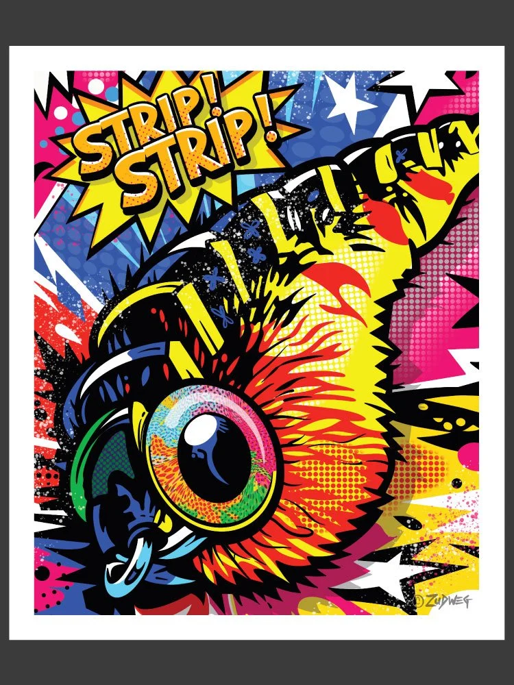 "Strip Strip" - Giclee Print 20" x 24"