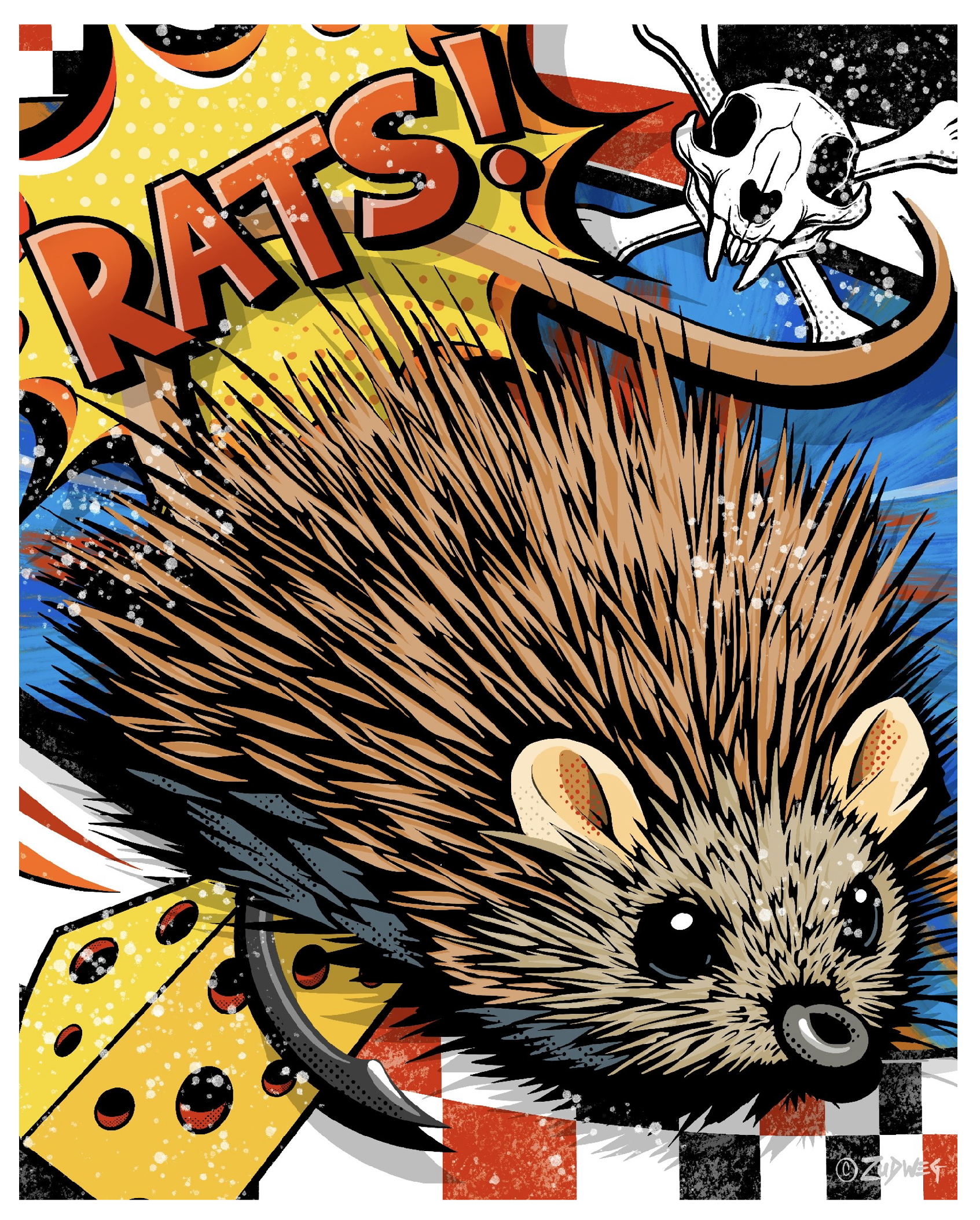 "Rats" Canvas Print 24" x 30"