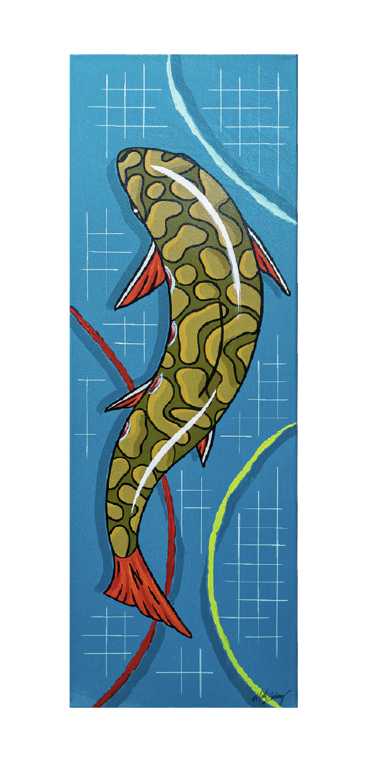 AVAILABLE - 12" x 36" x 1.25 acrylic on canvas - $1,200 (plus shipping)