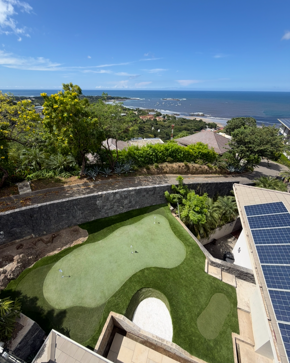 Backyard Putting Green Design Hacienda Pinilla Costa Rica.