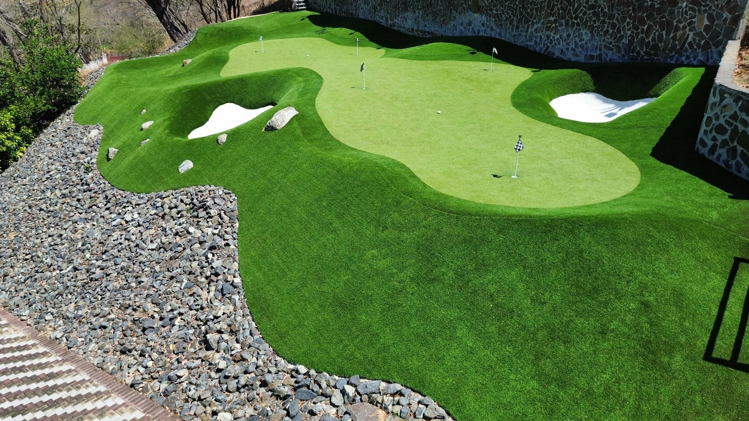 Custom Engineered Golf Green Installation Costa Rica.