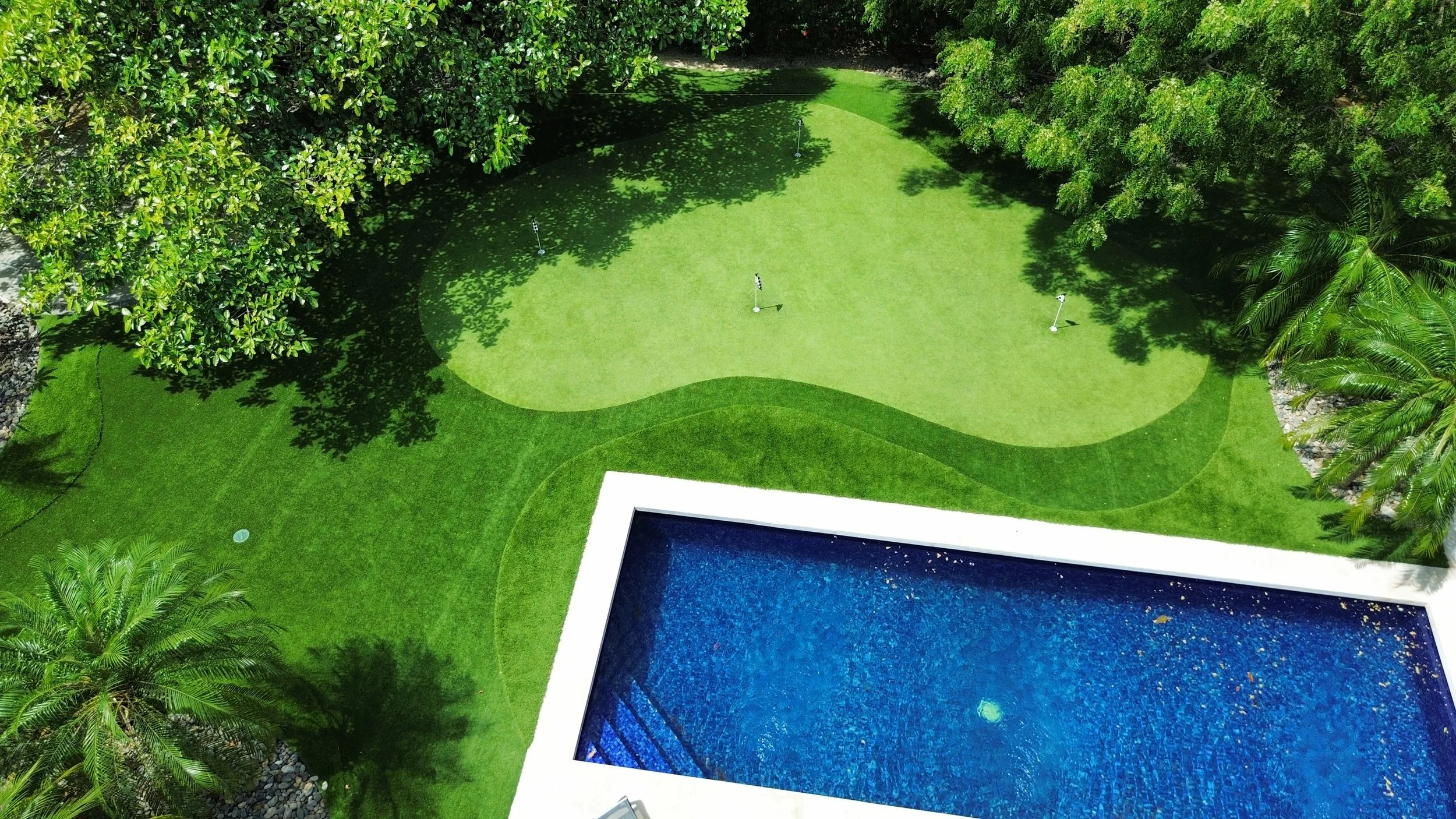 Custom Golf Green With Professional Undulations Guanacaste.