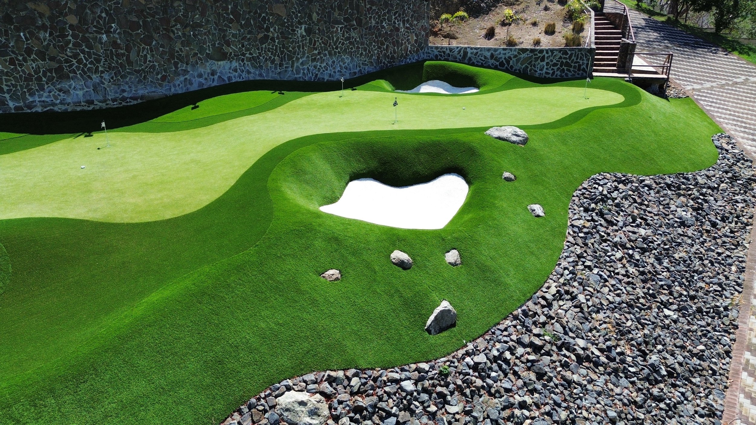 Premium Synthetic Grass for Luxury Beachfront Estates.