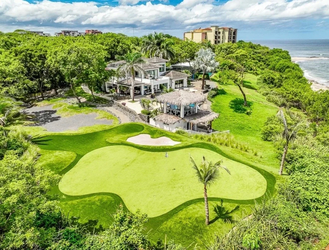 Drought Resistant Artificial Lawn Installation Costa Rica.