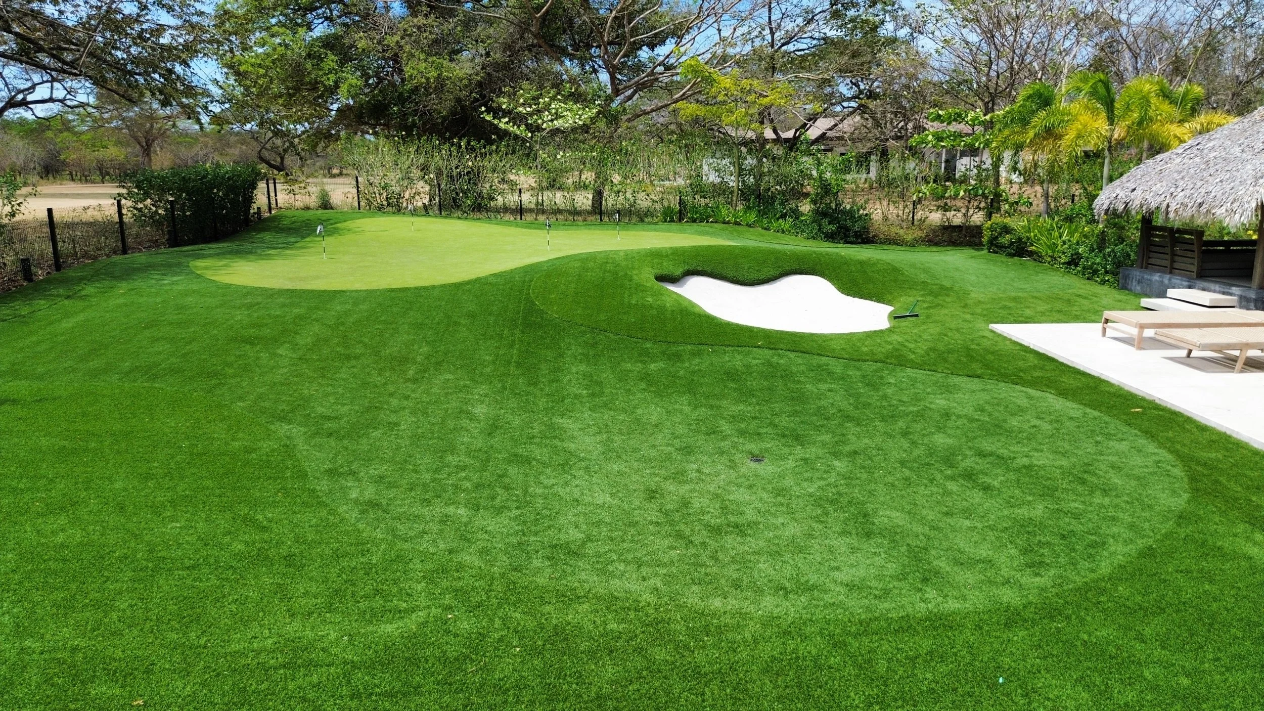 Custom Artificial Grass Landscape for Luxury Costa Rica Estates.