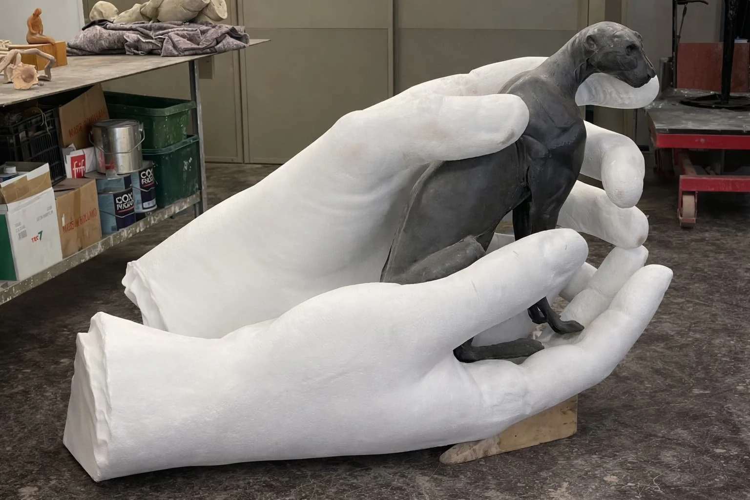 Uitvergroten en verkleinen van sculpturen voor bronzen beelden