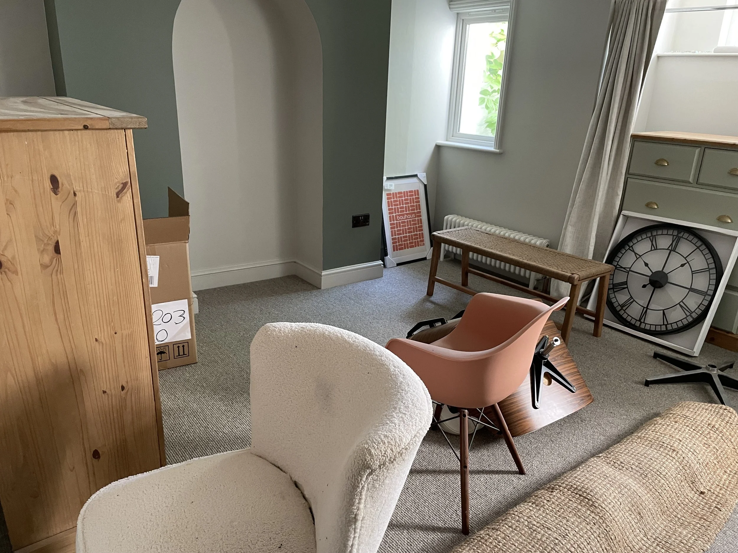 Before apartment rental bedroom