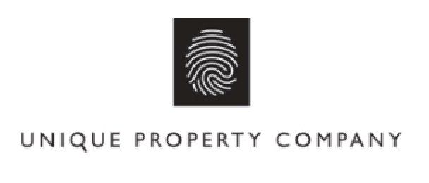 Logo of Unique Property Company with a fingerprint icon above the company name.