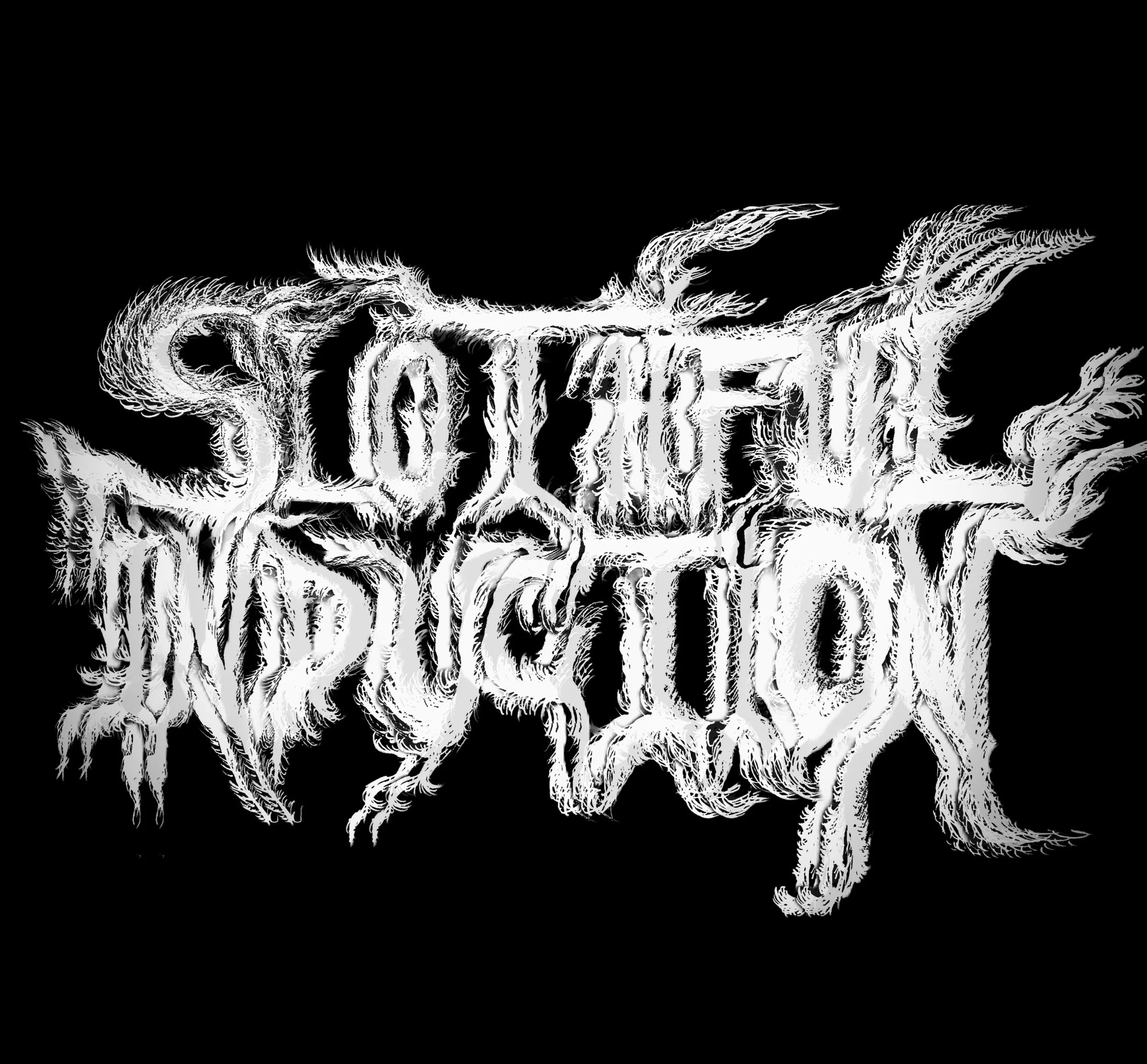 Original Logo Design for Experimental Band Slothful Induction | Black & White