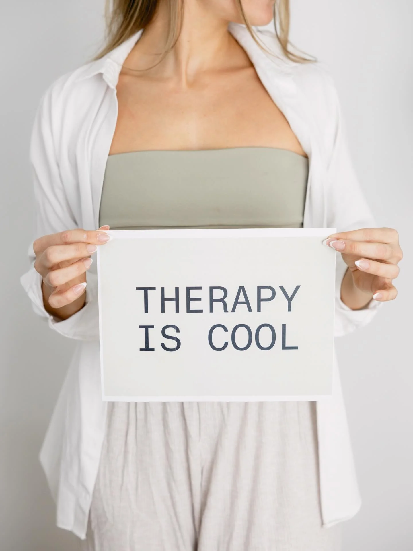 A weekly reminder that therapy is ✨cool✨. Check out our new web! Link in bio 🤍