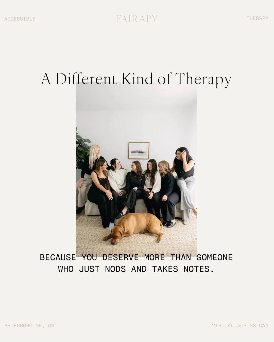 Therapy isn&rsquo;t about someone &ldquo;fixing&rdquo; you.

It&rsquo;s about having a space where you feel seen, understood, and supported while you navigate life&rsquo;s challenges.

At Fairapy, we believe healing happens through genuine human conn
