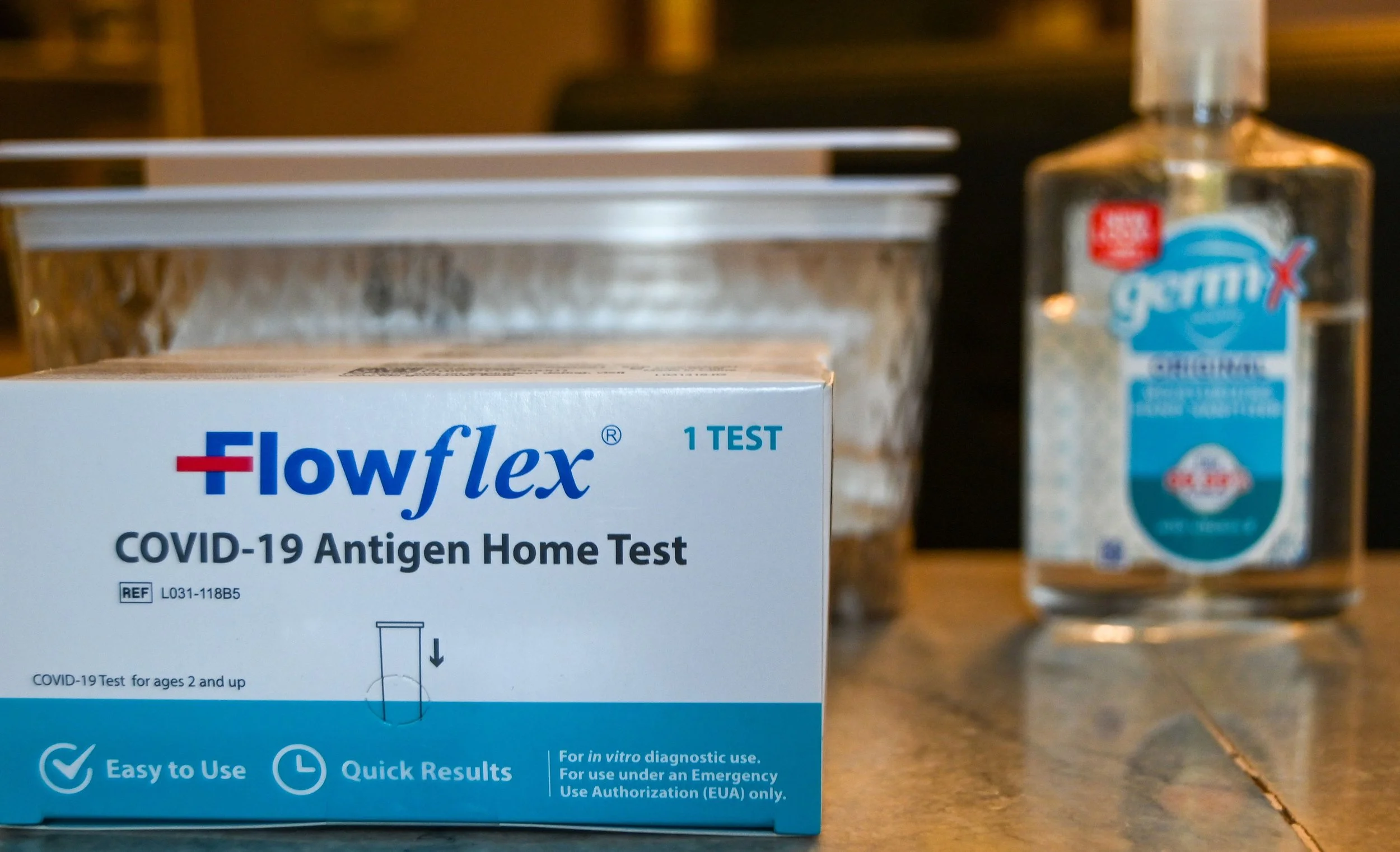OFFICE: Complimentary COVID tests and PPE such as face masks and hand sanitizer.