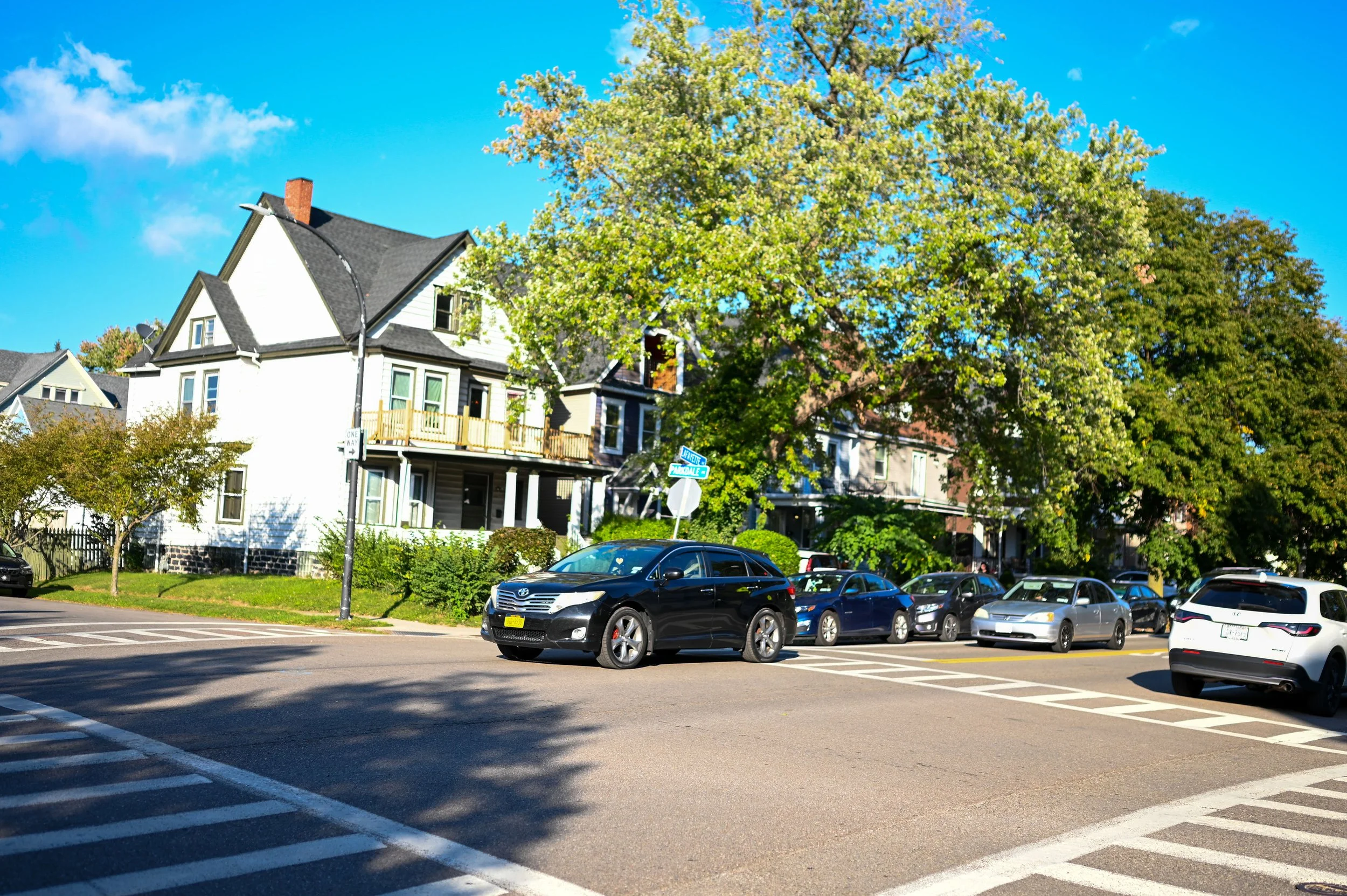 ACROSS THE STREET: The northeast corner of Lafayette & Parkdale