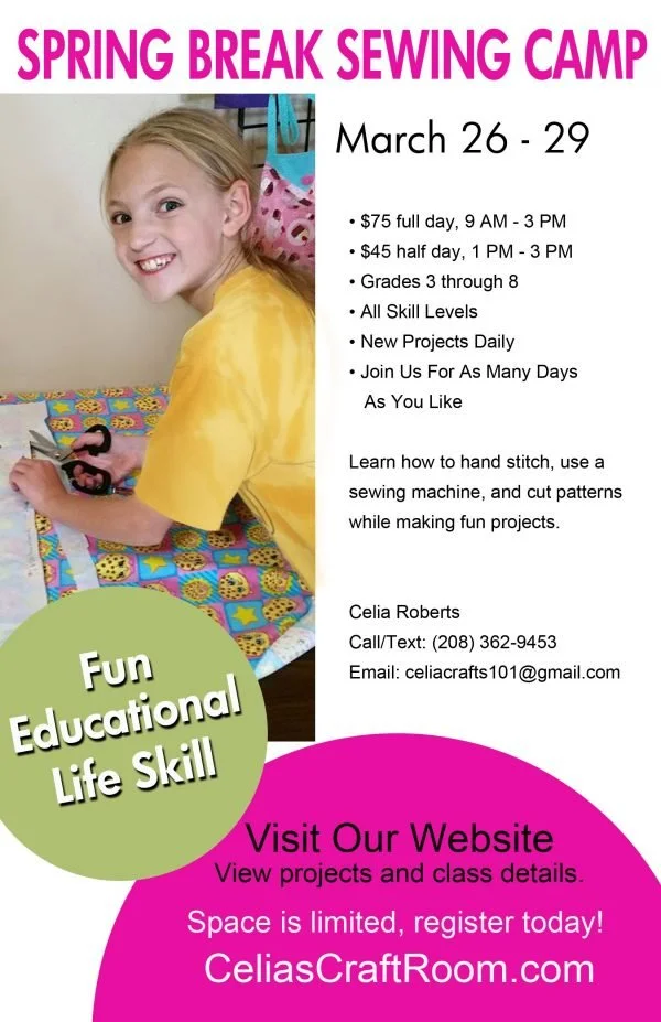 Spring Break Sewing Camps