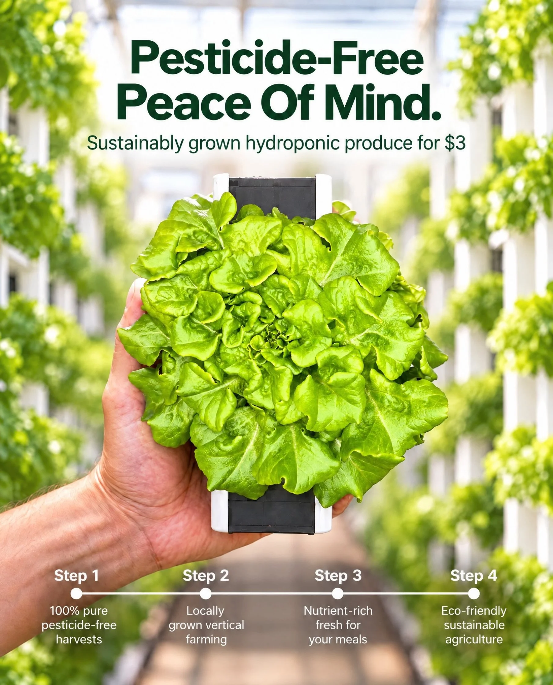 Concerned about what&rsquo;s been happening with store bought lettuce?
Our hydroponic greens are grown in a controlled environment with filtered water and no soil exposure. It&rsquo;s a simple way to enjoy fresh lettuce without the worry.