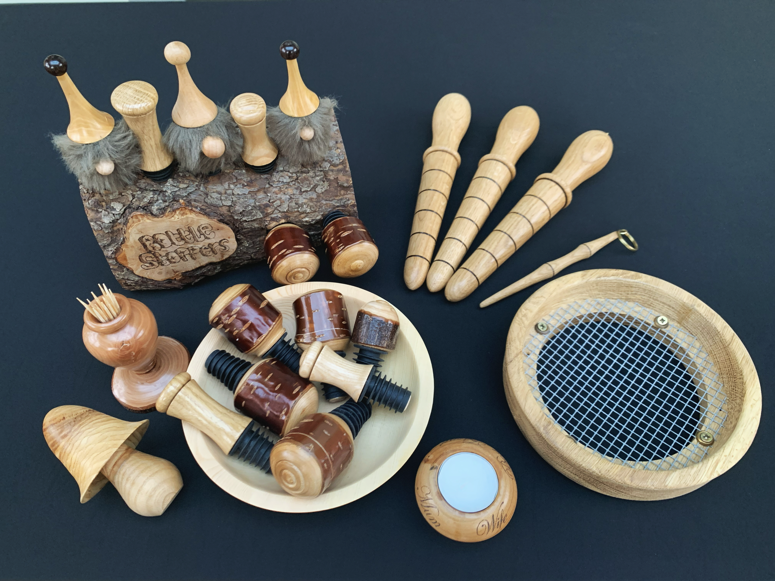 Assorted His & Hers Gifts, Oak, Ash, Cherry, Boxwood, Elm & Pine