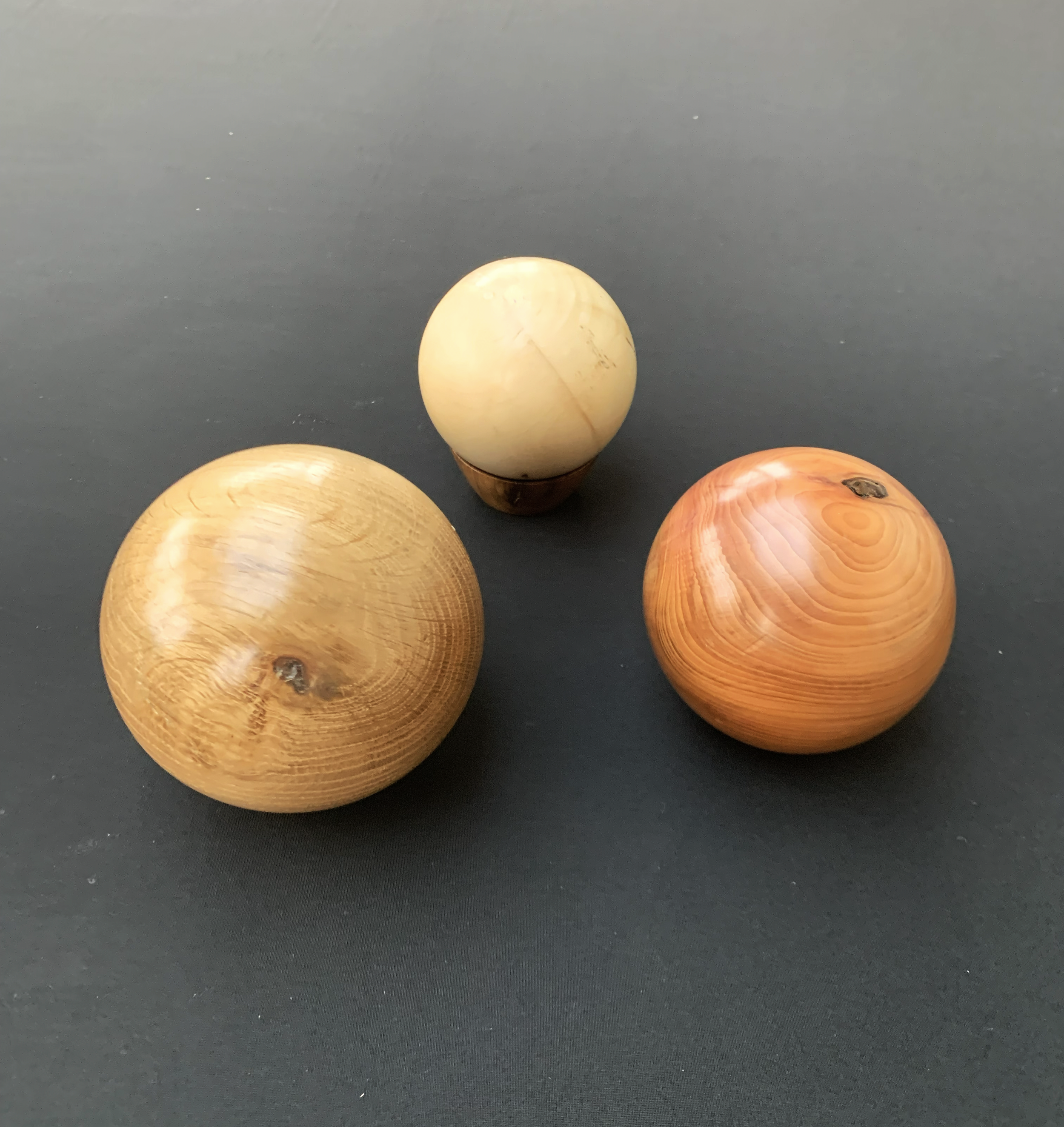 Stress-Relieving Spheres, Oak, Ash & Maple
