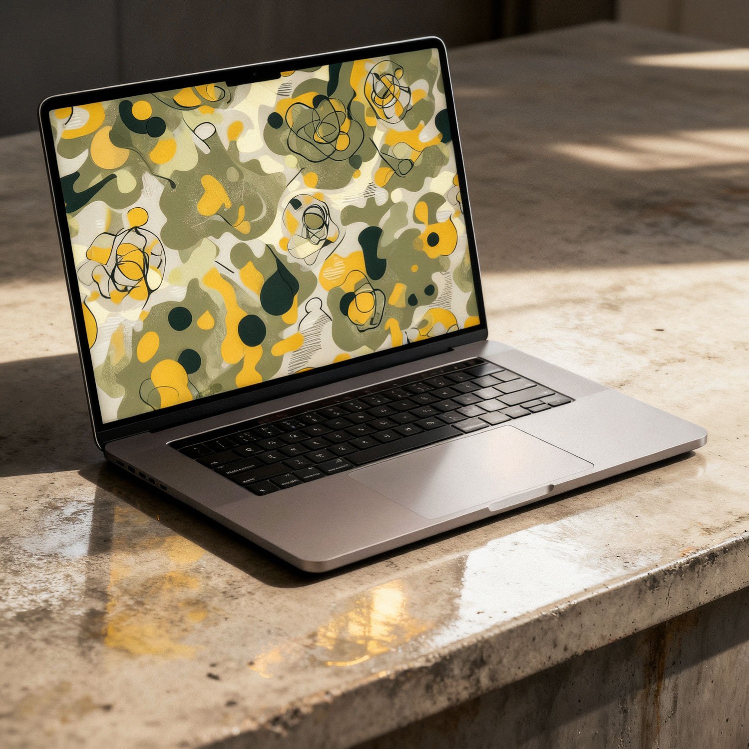 Patterns adapted for laptop screens.