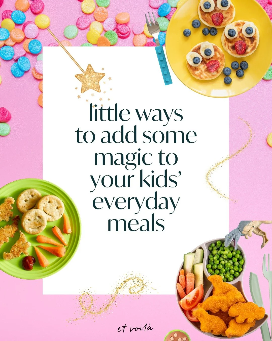 If you are a mom of a toddler, than you know it is a big win if they eat more than just crackers in a day 😂 
.
Here are a few things to try if you want to make every day meals feel more special - or let's be honest, if you are just trying to entice 