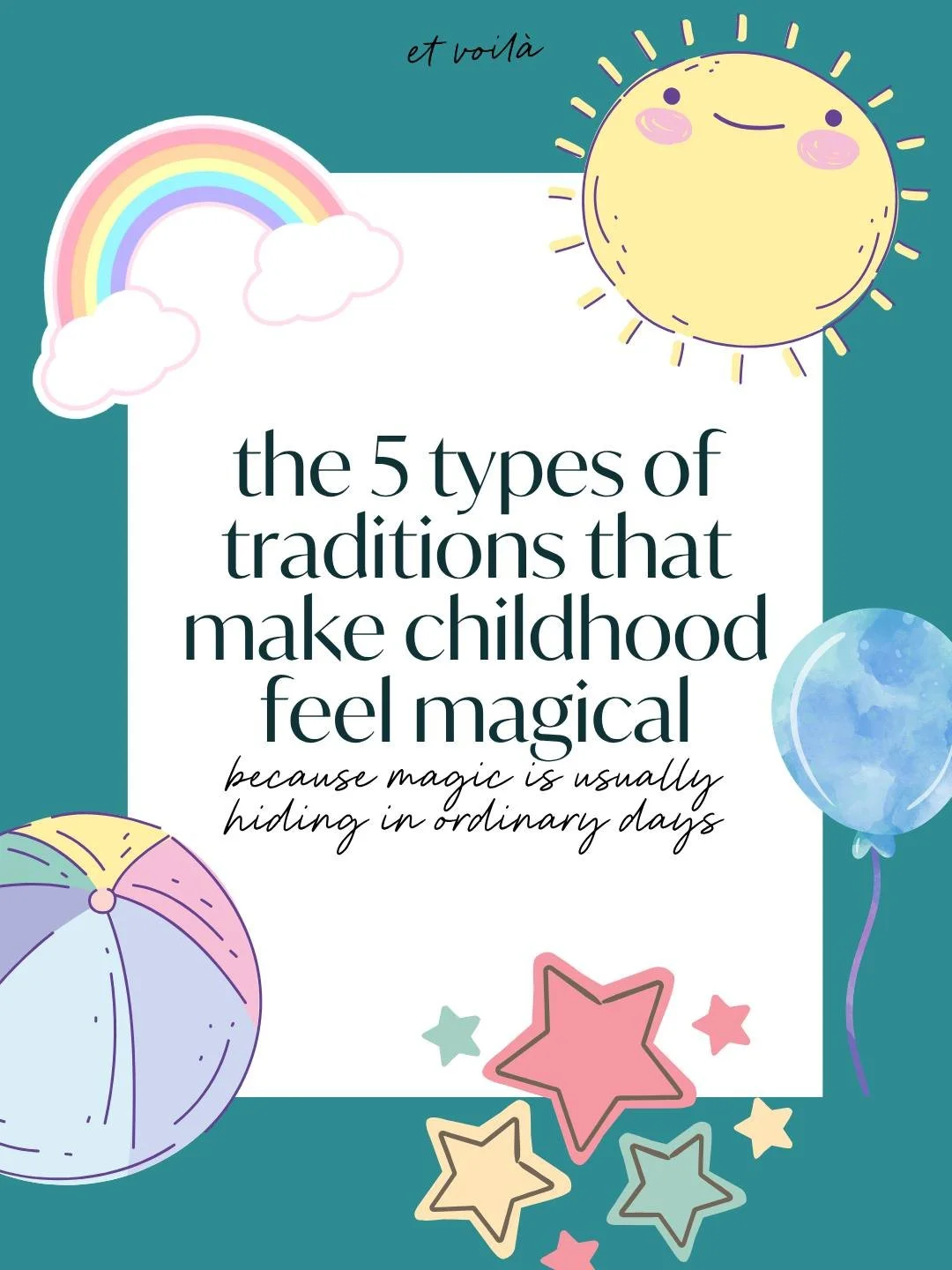 There are so many ways to add joy to your children's every day life with just a few tiny sprinkles of magic. 🪄Here are five types of traditions that make childhood feel magical - all of which are simple to implement, but have a huge impact. ✨
.
And 