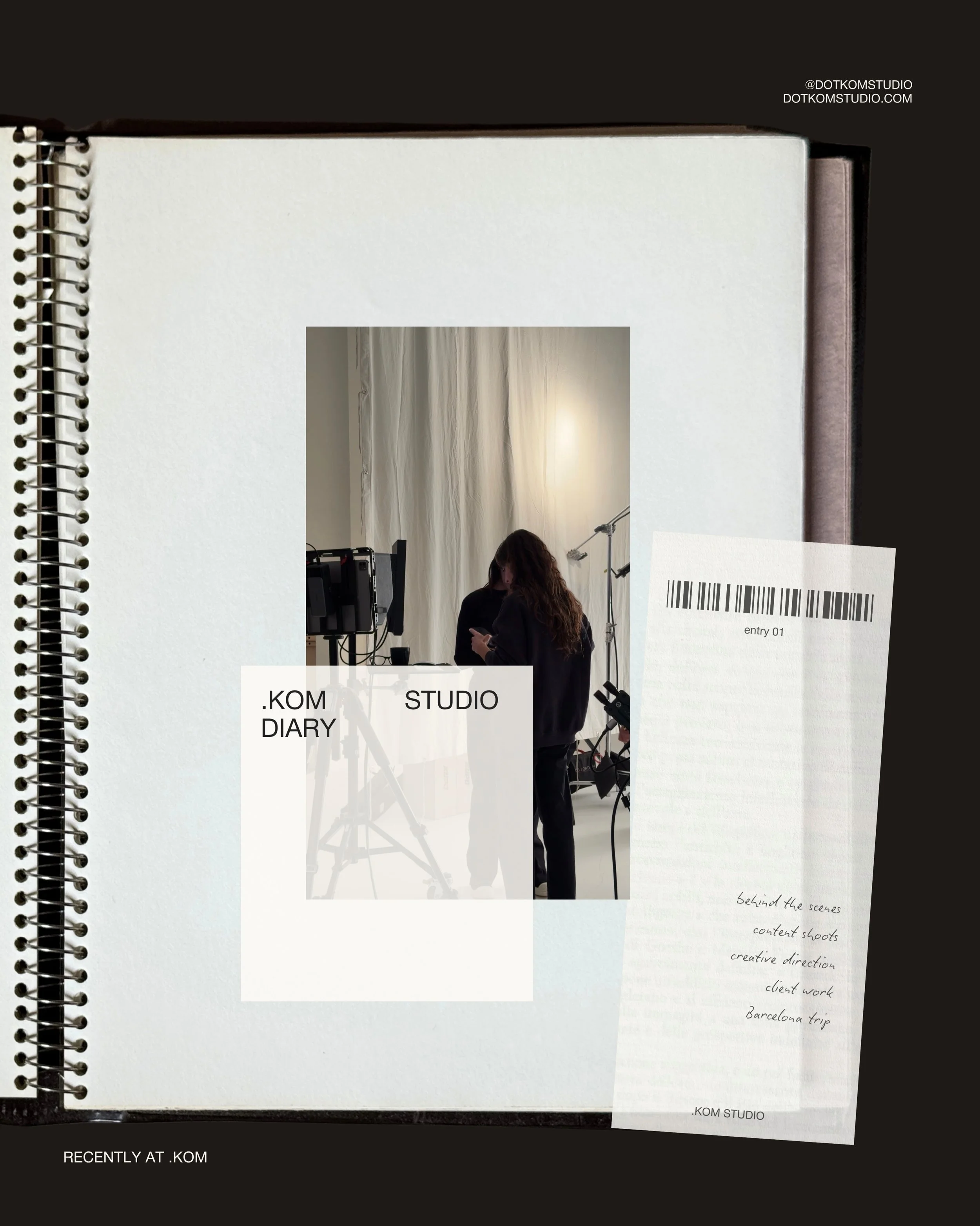 A little .KOM Studio diary lately

We&rsquo;ve been a little quieter on socials recently, but very busy behind the scenes. Between a trip to Barcelona, welcoming new clients, bringing new projects to life and spending plenty of time on set, there&rsq