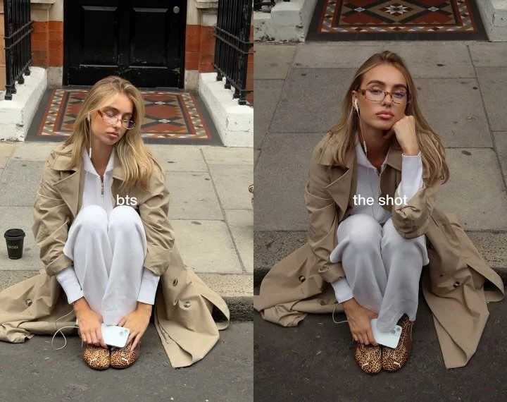 Behind the scenes vs. the shot: autumn content shoot edition 🍂

A few favourites from a recent fashion content shoot, from the moments behind the camera to the final images.

Creative direction, production and content creation by .KOM
