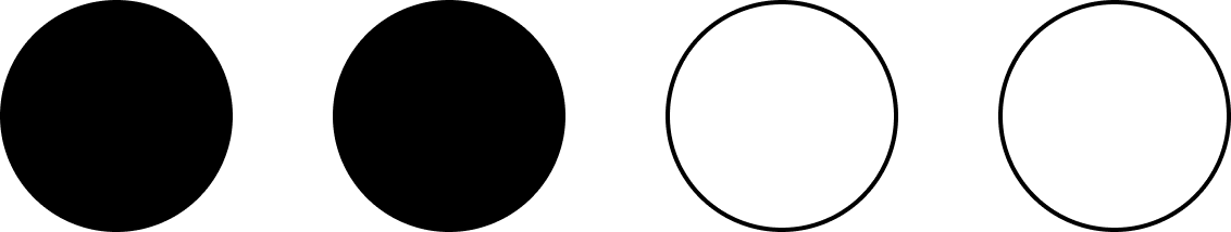 Geometric drawing of an outline square with sections divided by vertical, horizontal, and half circle lines.