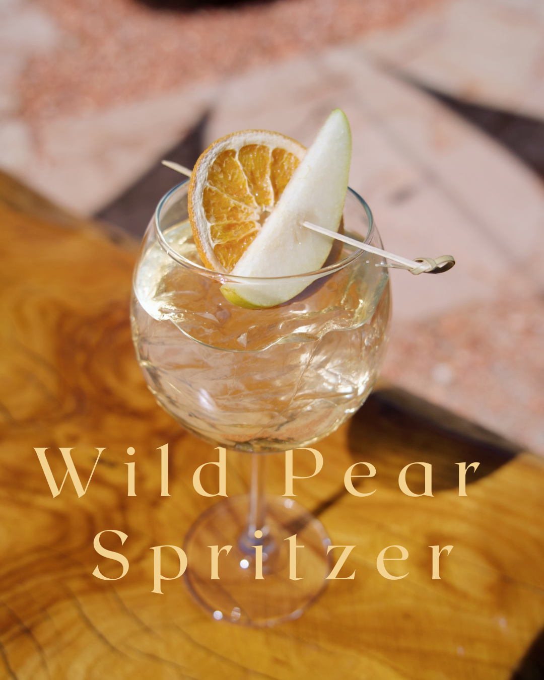 Wild Pear Spritzer Cocktail