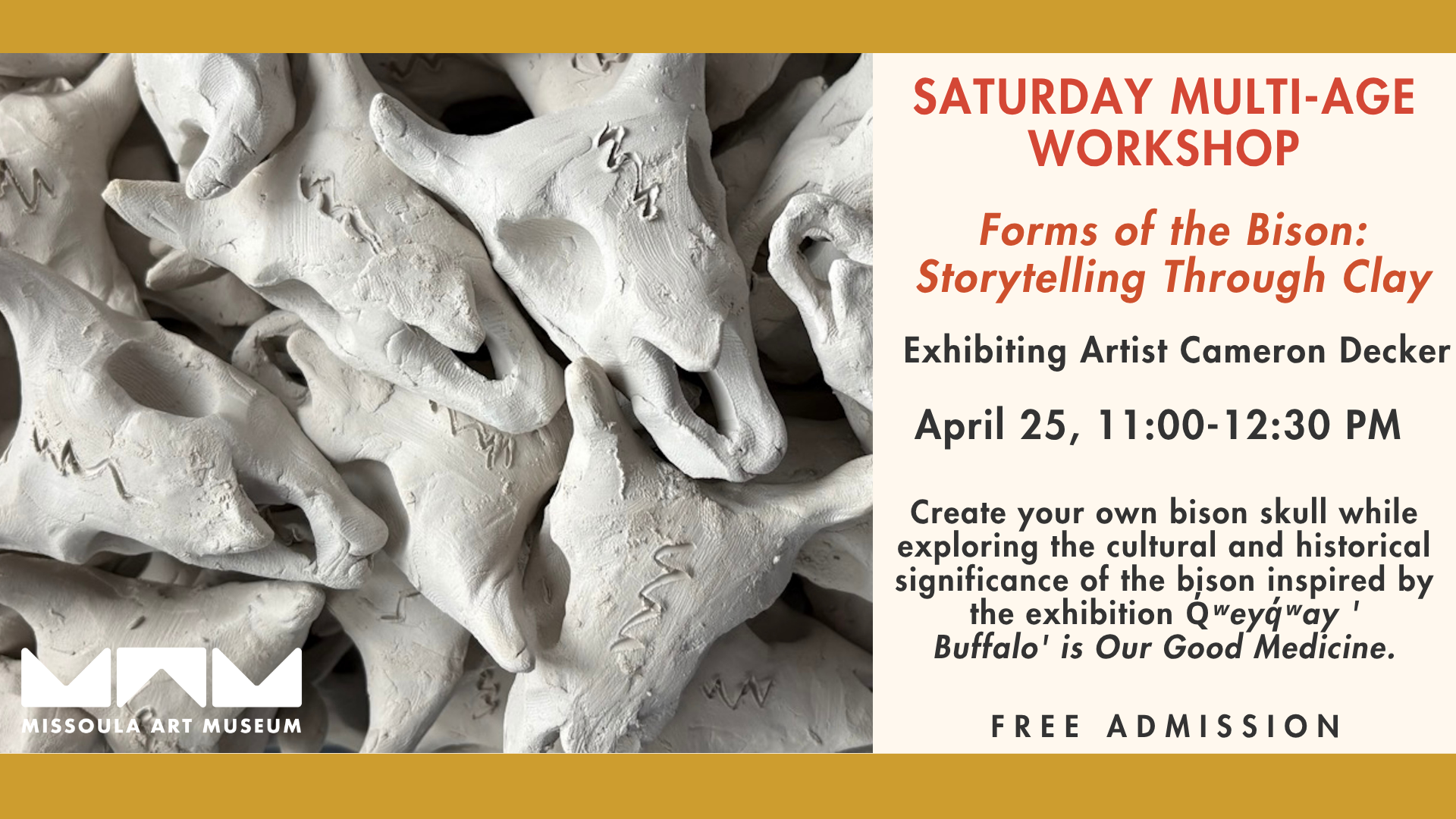 Forms of the Bison: Storytelling Through Clay 