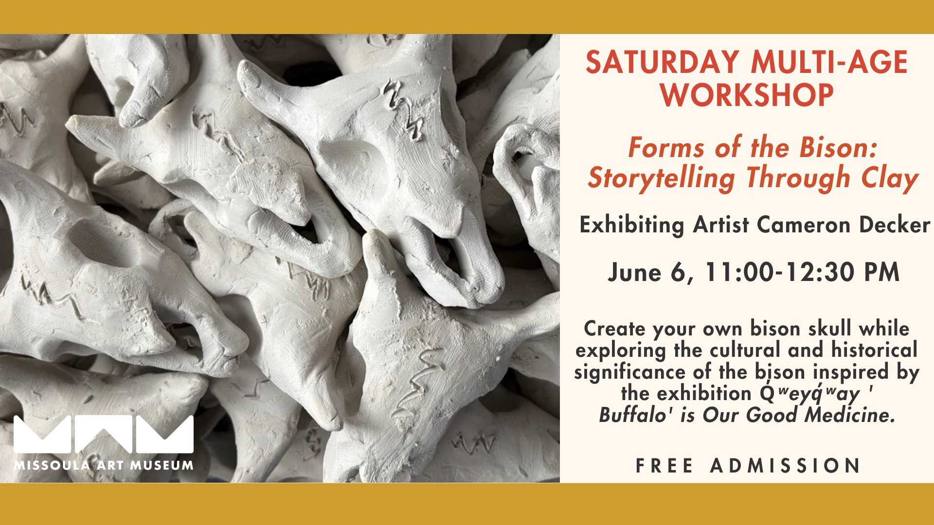 Forms of the Bison: Storytelling Through Clay 