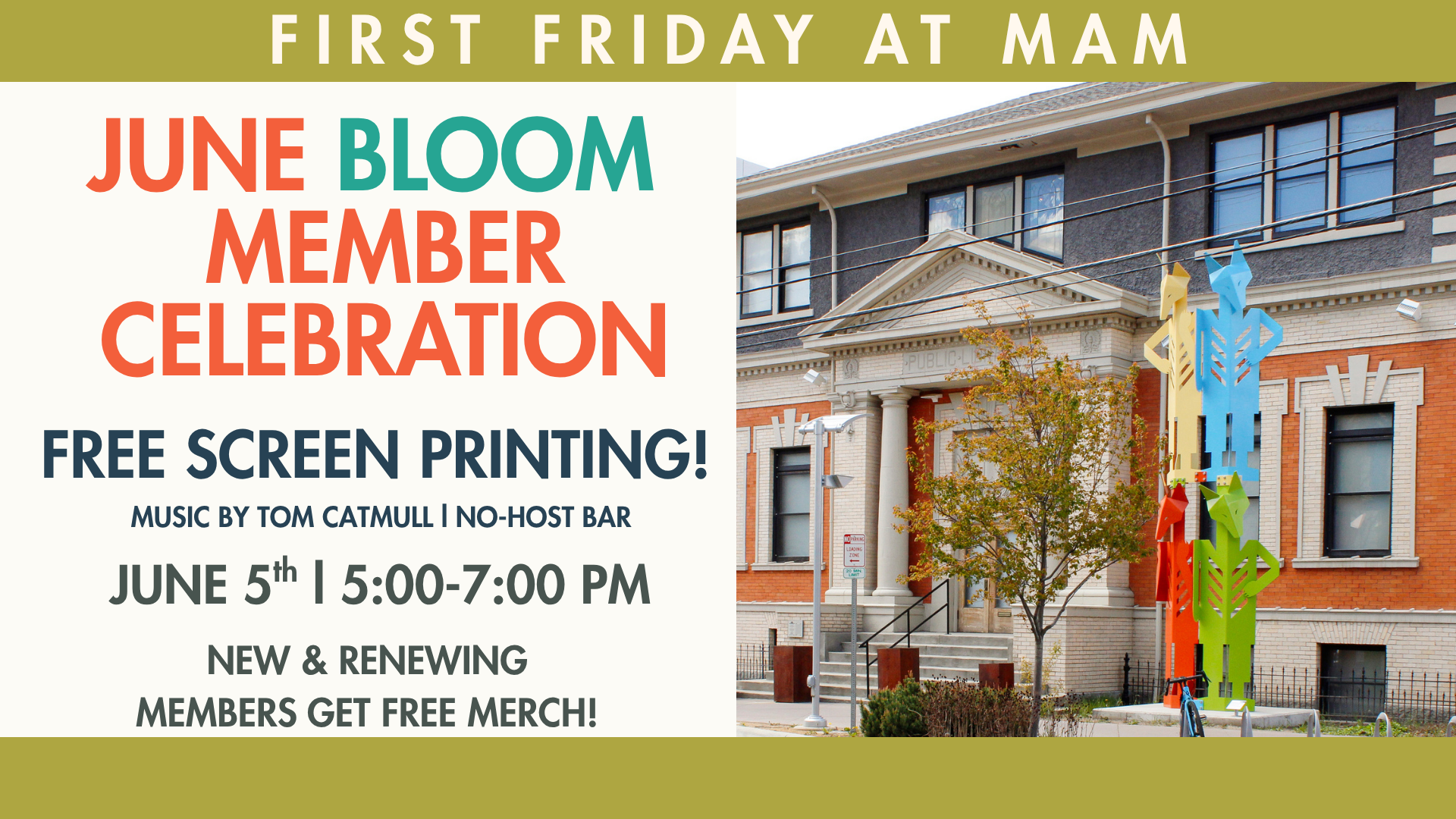 First Friday: June Bloom Membership Celebration 