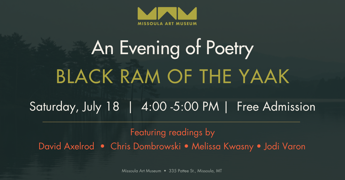 Poetry Reading: Black Ram of the Yaak 