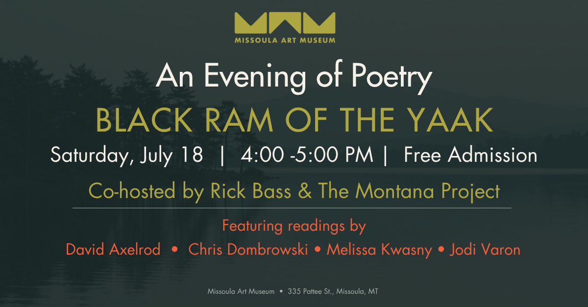 Poetry Reading: Black Ram of the Yaak 