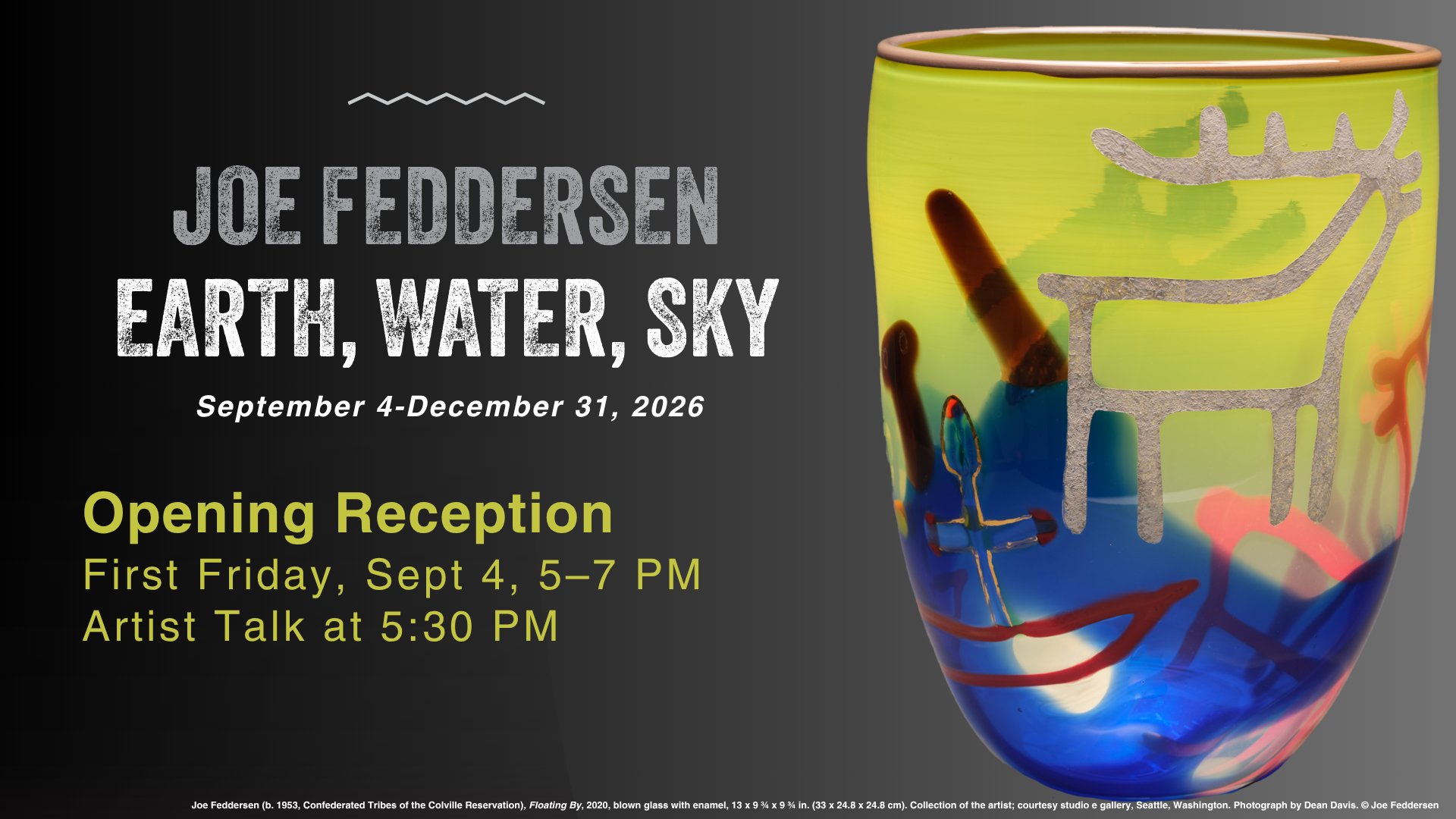 First Friday: Joe Feddersen: Earth, Water, Sky